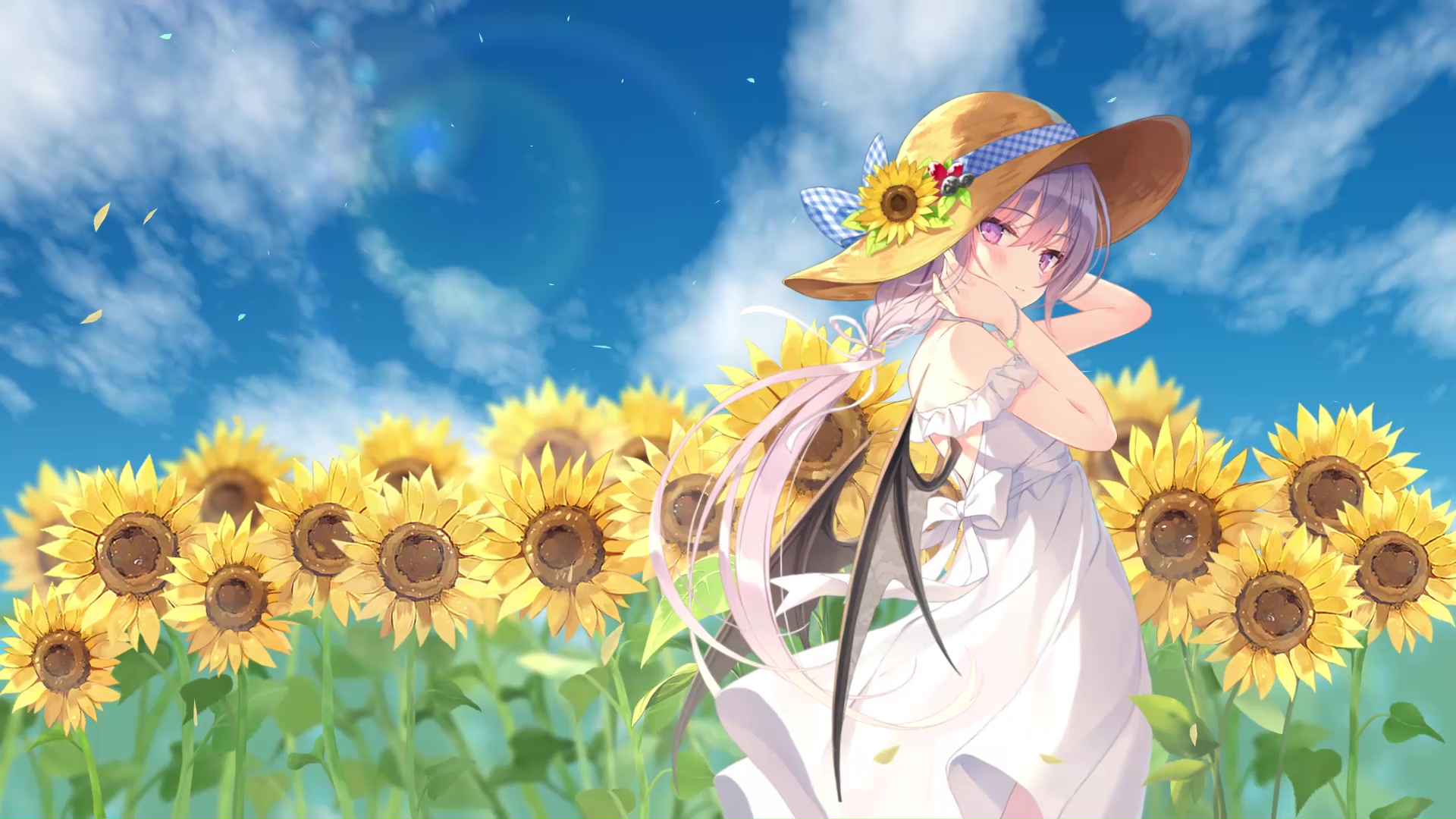 Sunflower Girl Wallpapers