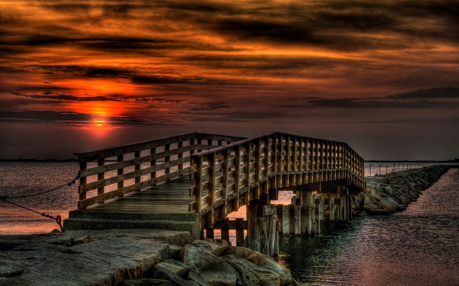 Sunset Bridge Wallpapers