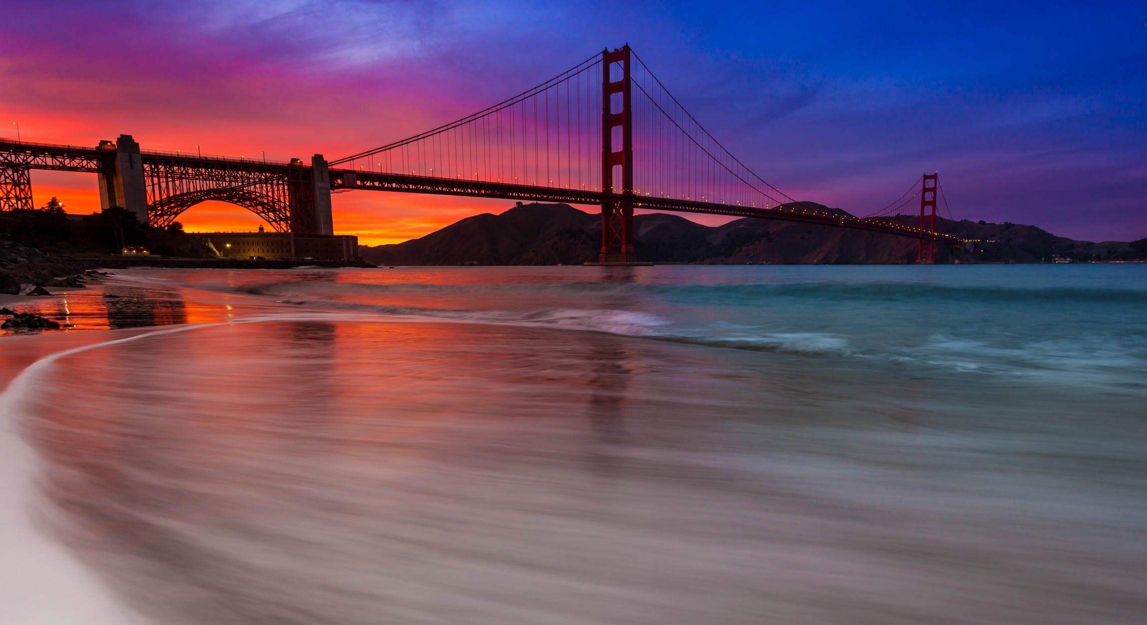 Sunset Golden Gate Bridge Wallpapers