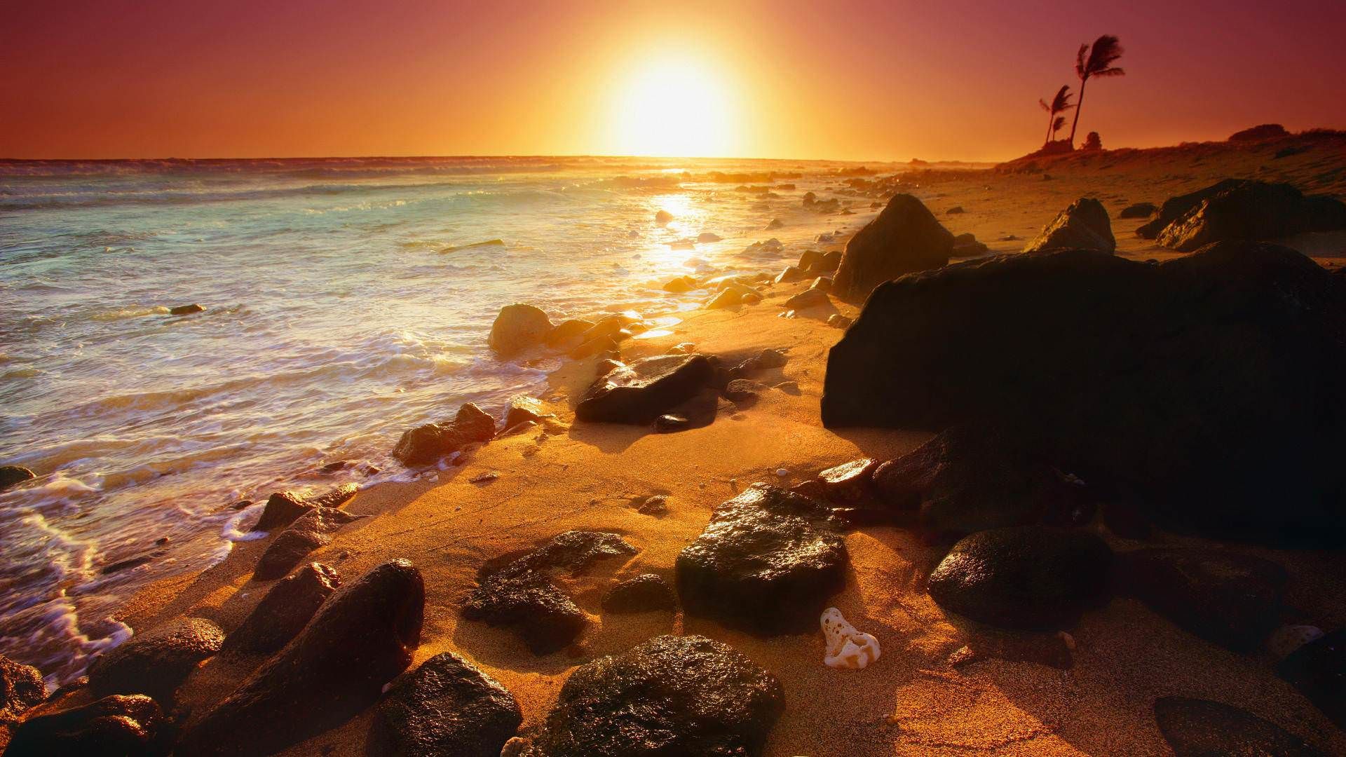 Sunset Ocean Hawaii Wallpapers