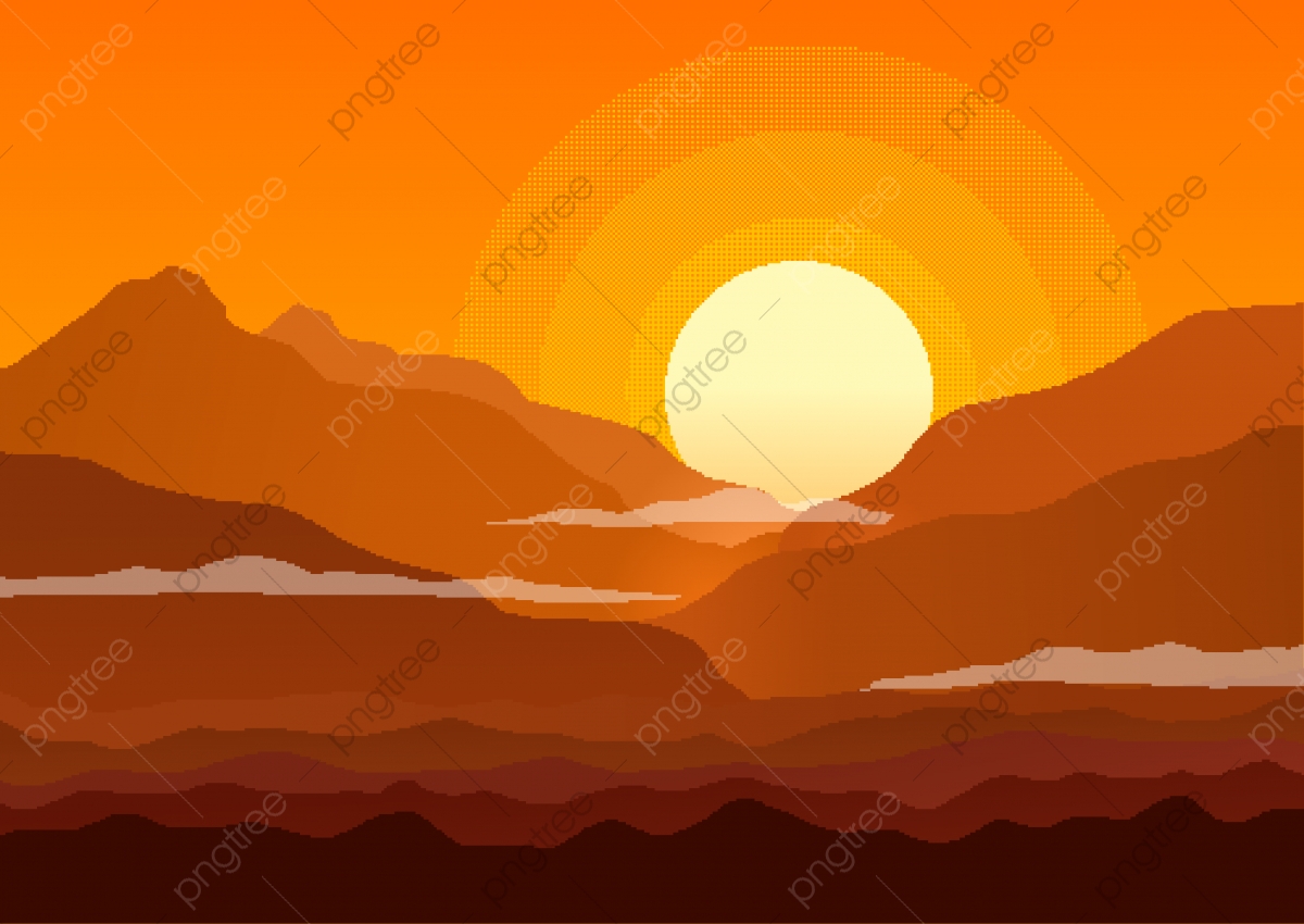 Sunset Pixel Wallpapers