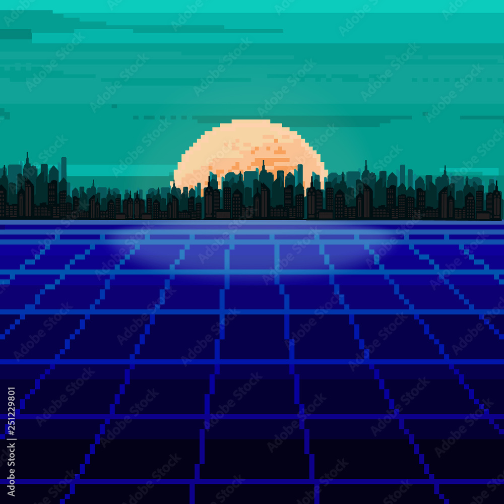 Sunset Pixel Wallpapers