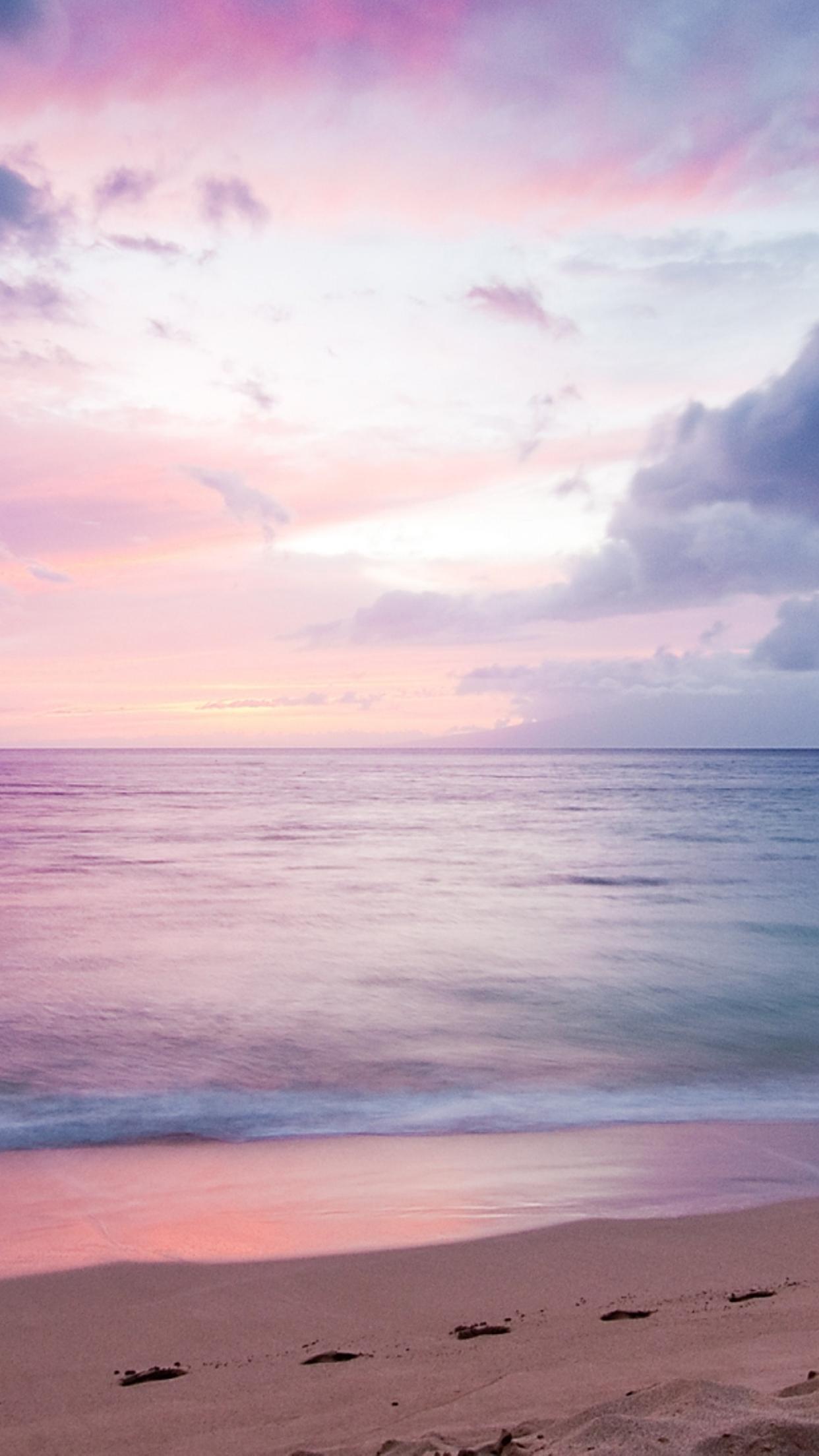 Sunset Purple Ocean Wallpapers