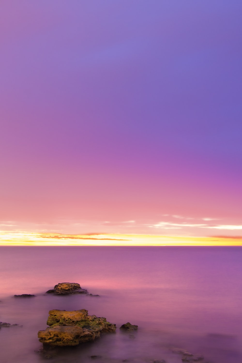 Sunset Purple Ocean Wallpapers