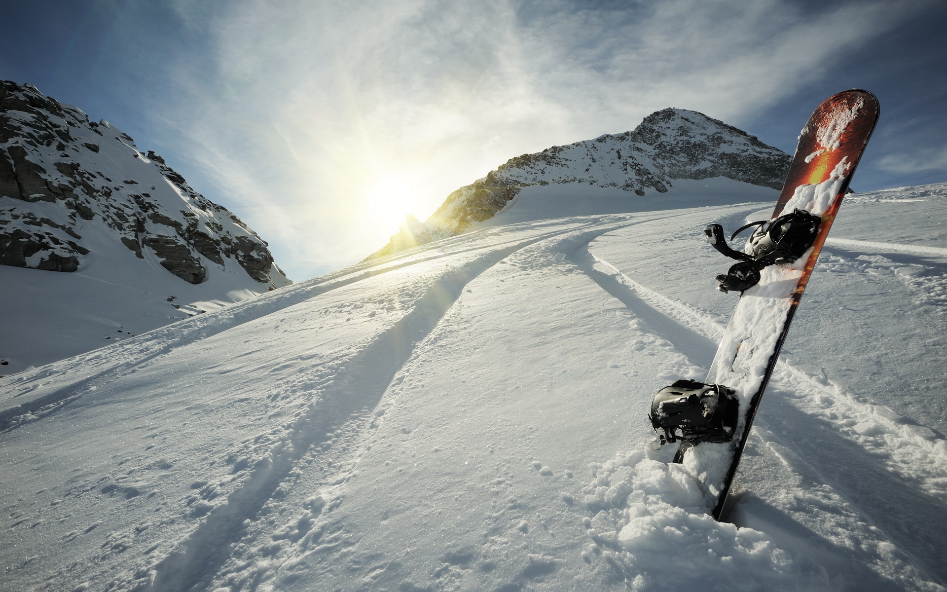 Sunset Snowboarding Wallpapers