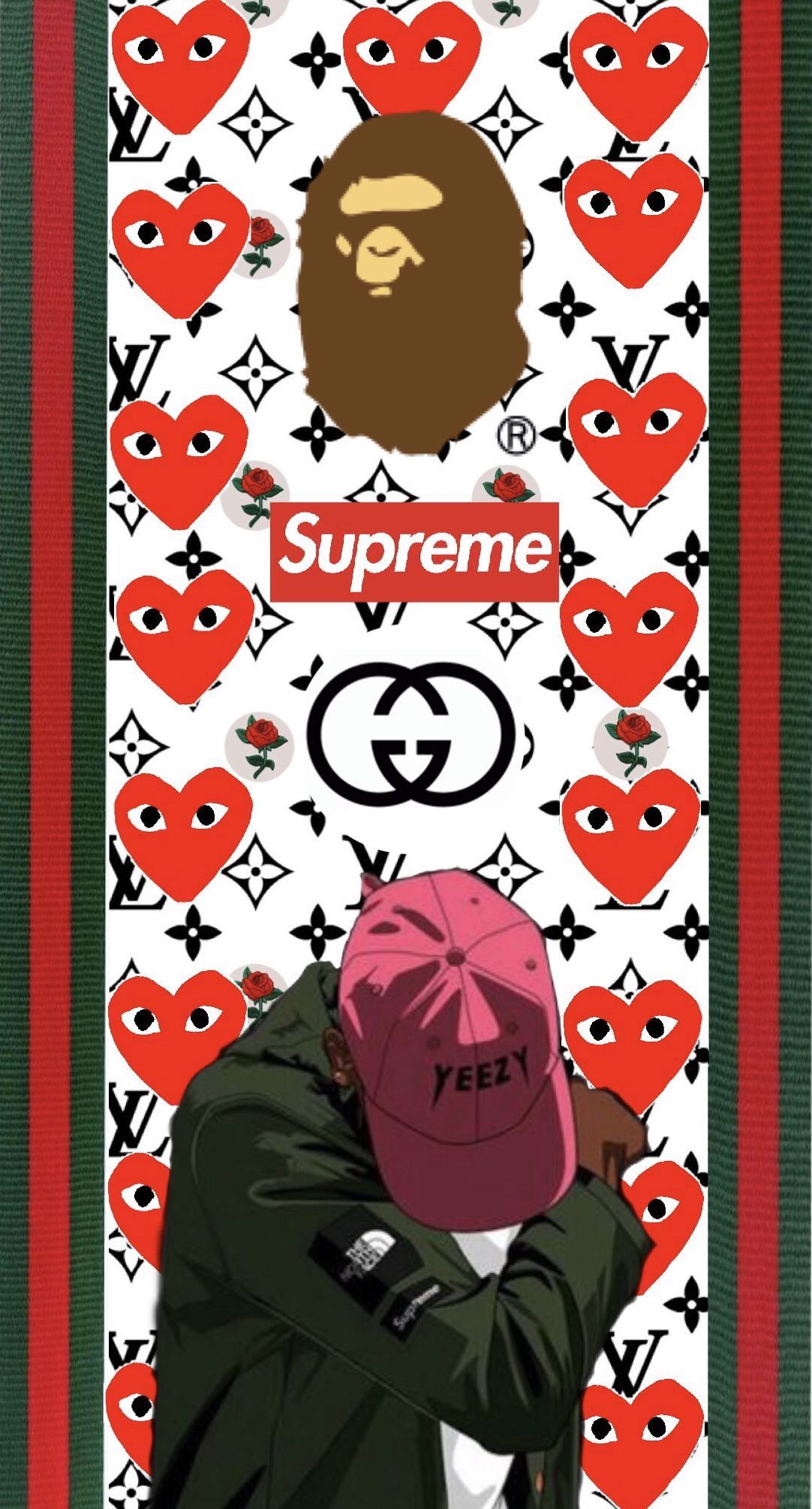 Supreme X Bape Wallpapers