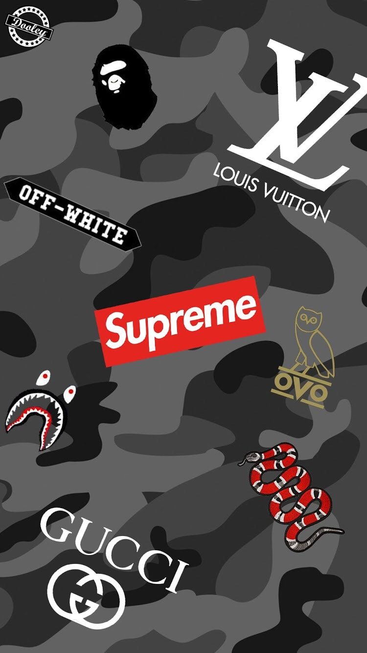 Supreme X Off White Wallpapers