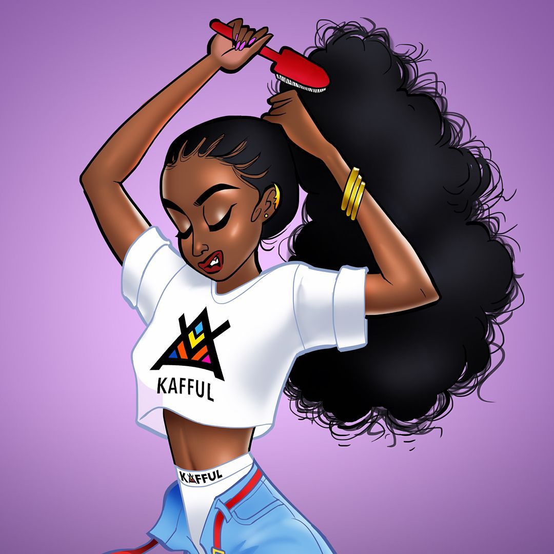 Swag Black Female Cartoon Wallpapers