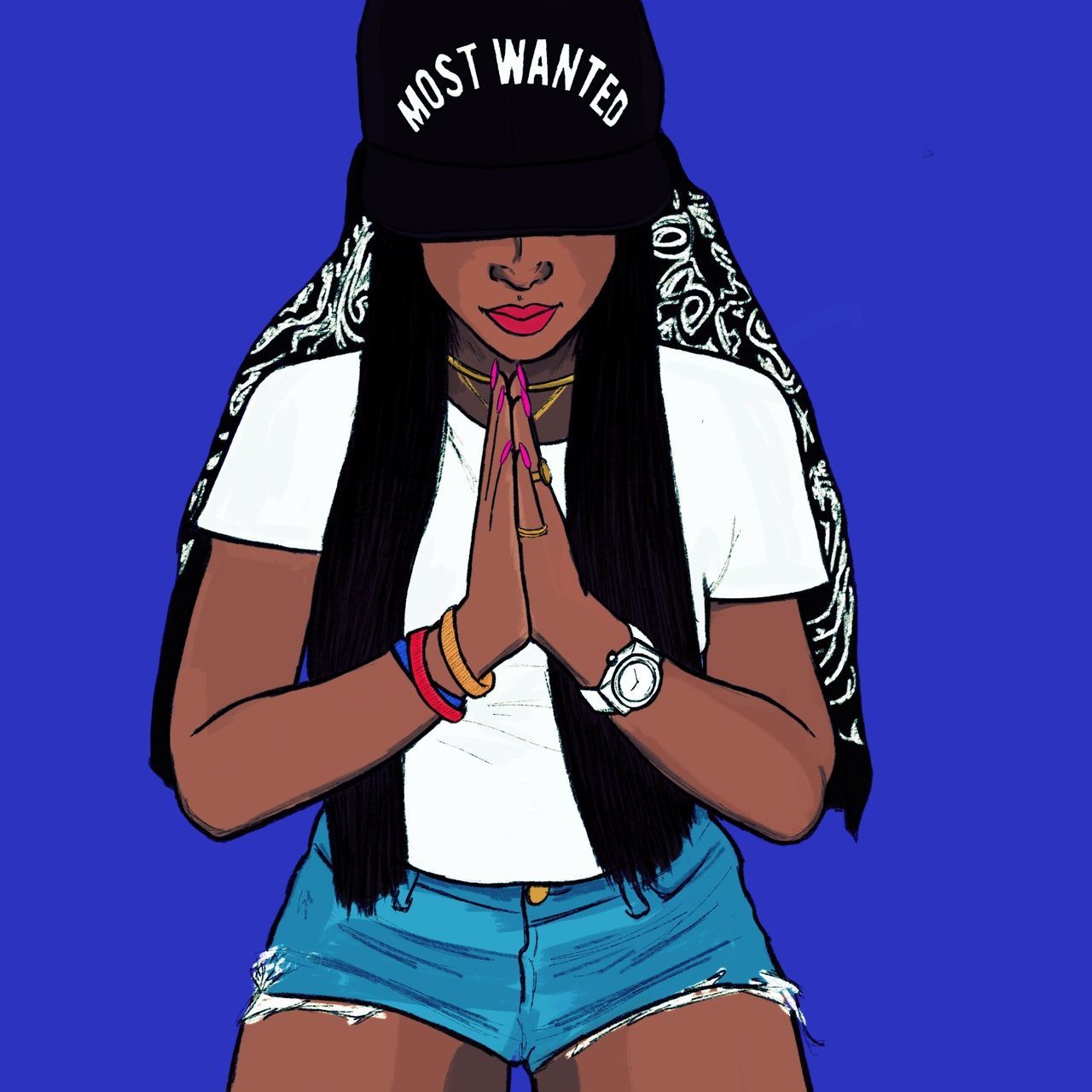 Swag Black Female Cartoon Wallpapers