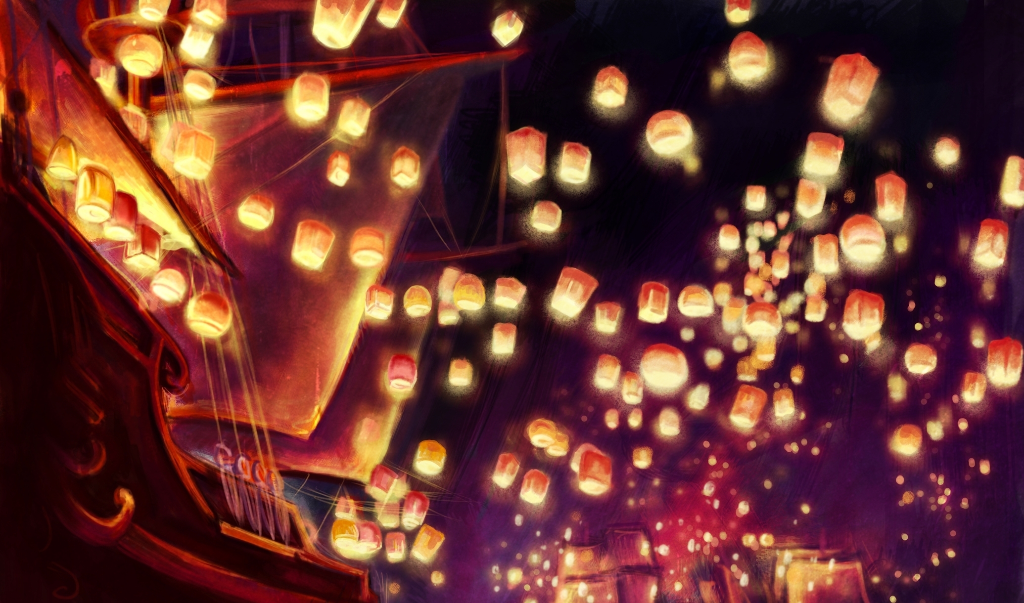 Tangled Lanterns Wallpapers