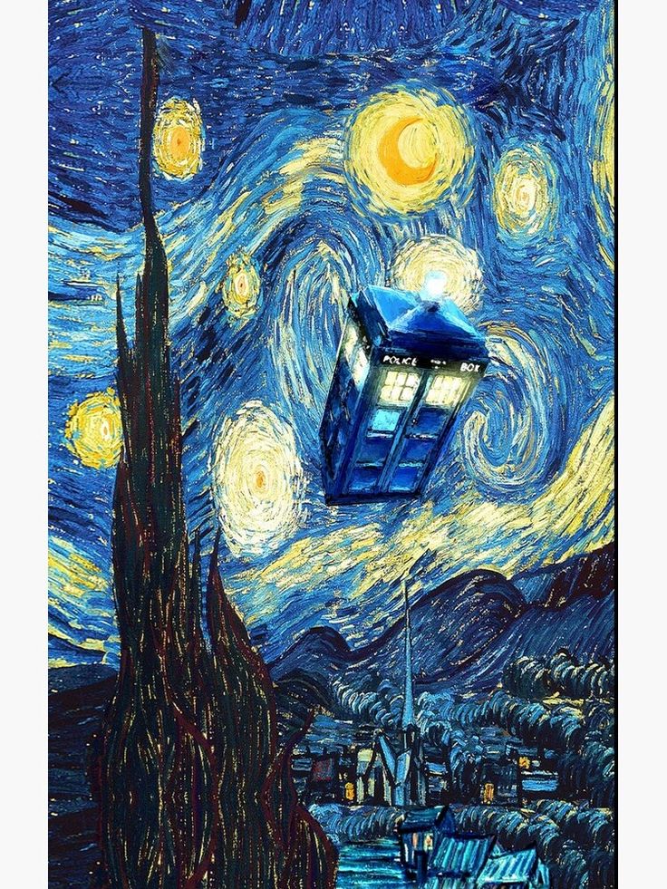 Tardis Van Gogh Wallpapers