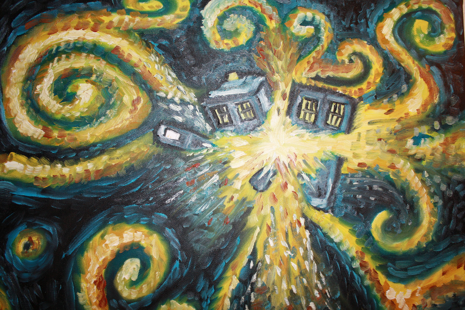 Tardis Van Gogh Wallpapers