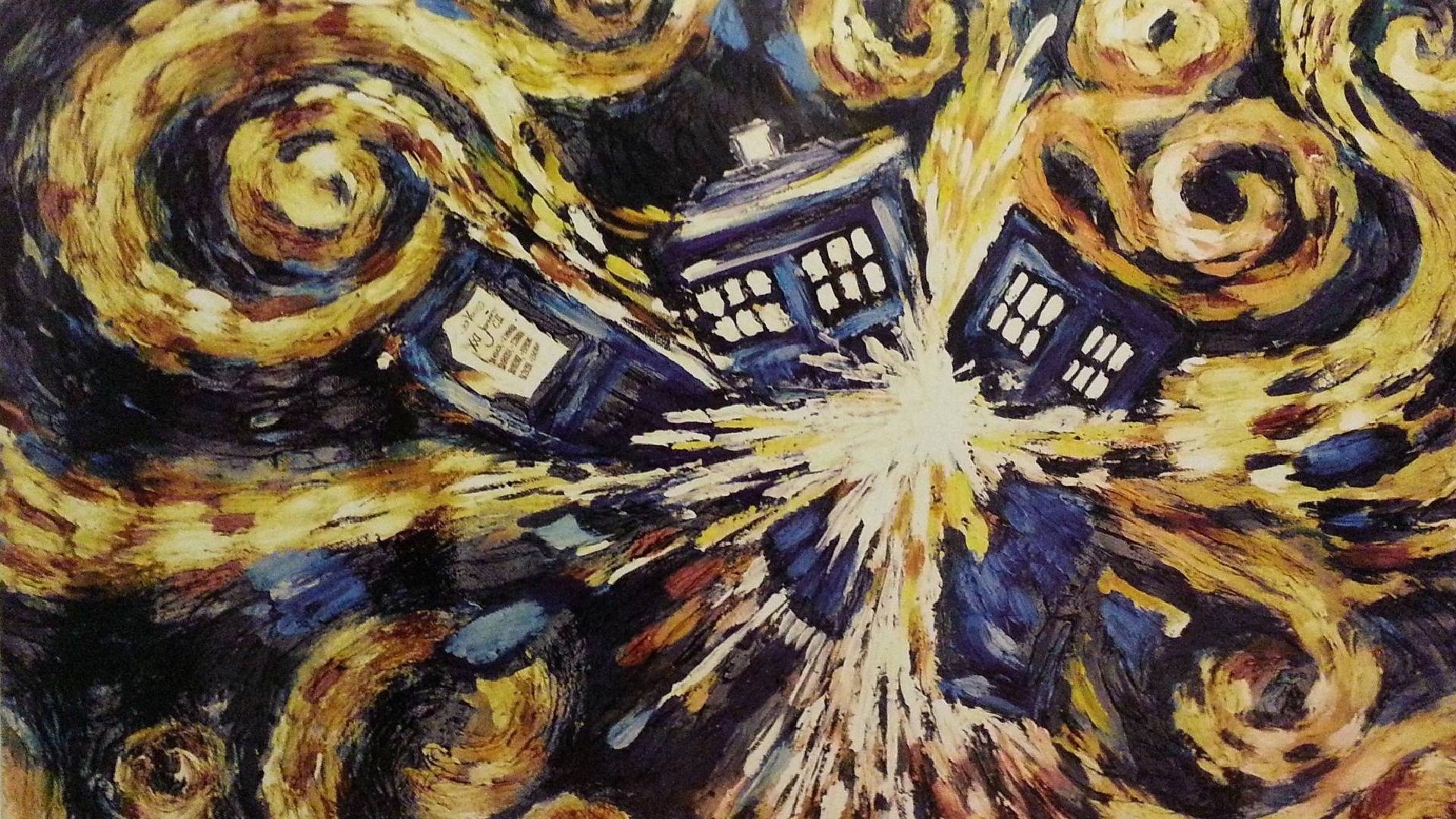 Tardis Van Gogh Wallpapers