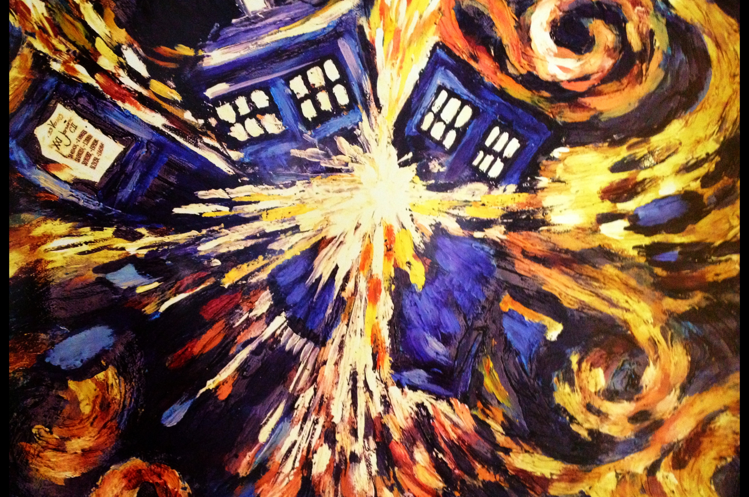 Tardis Van Gogh Wallpapers