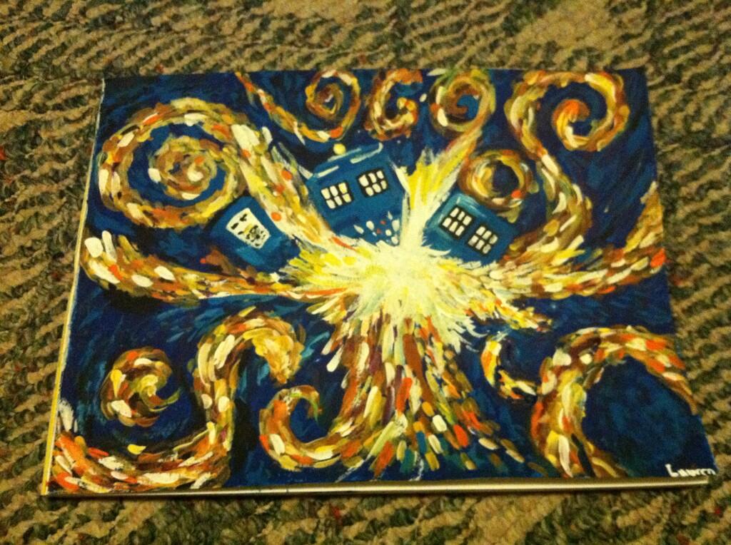 Tardis Van Gogh Wallpapers