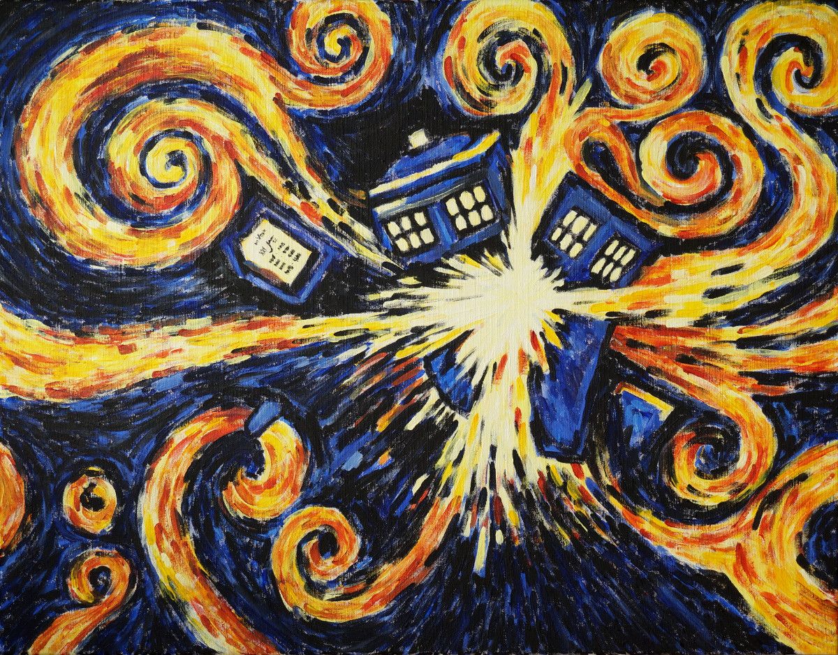 Tardis Van Gogh Wallpapers