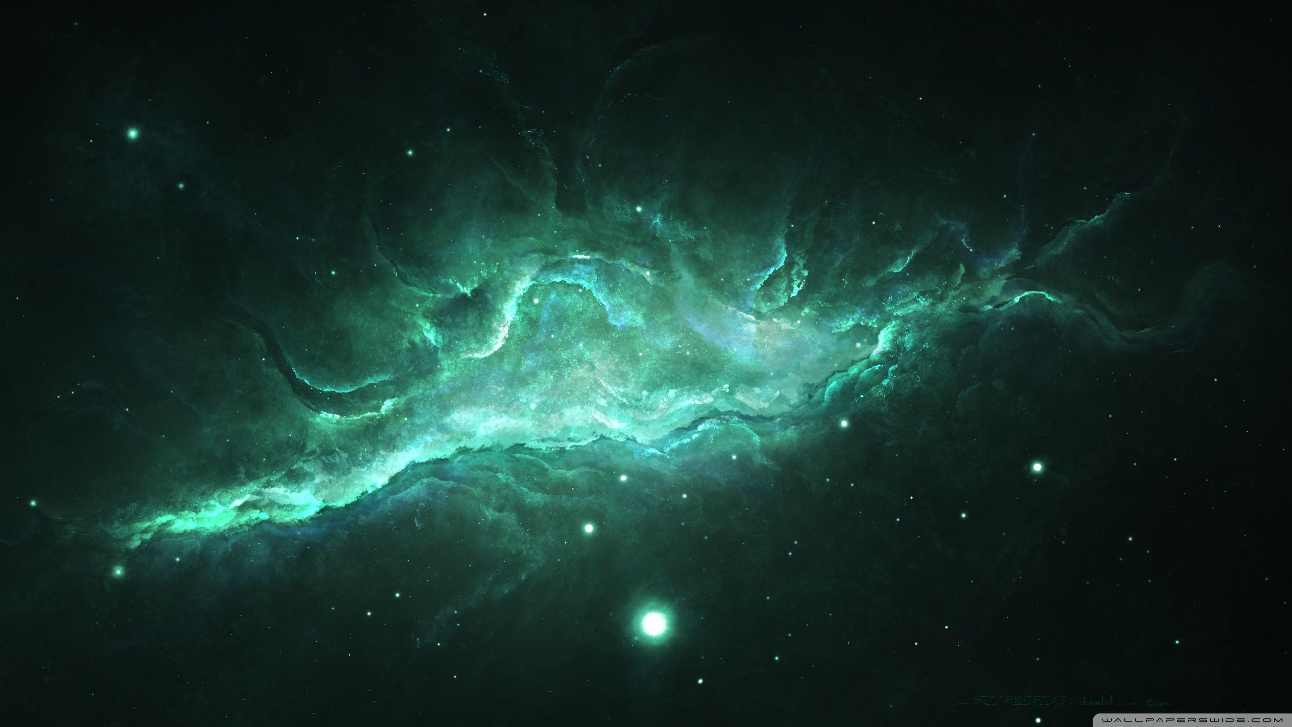 Teal Galaxy Wallpapers