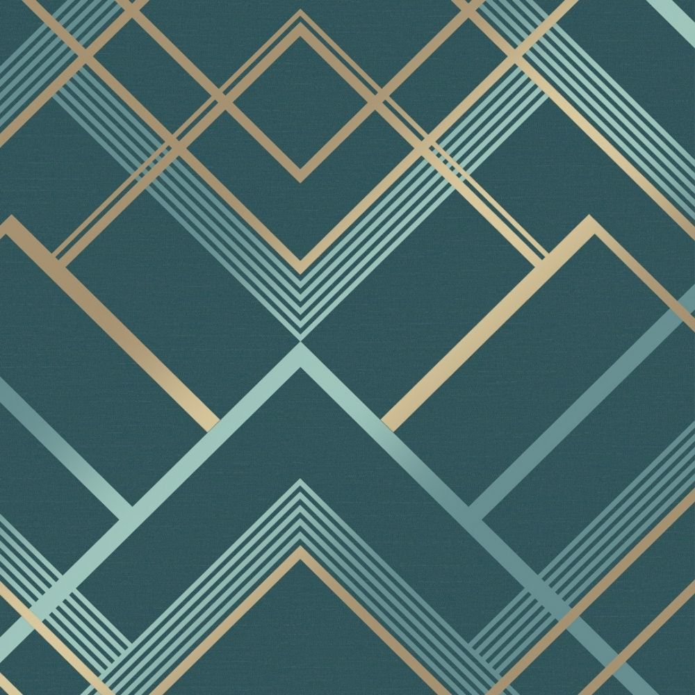 Teal Geometric Wallpapers