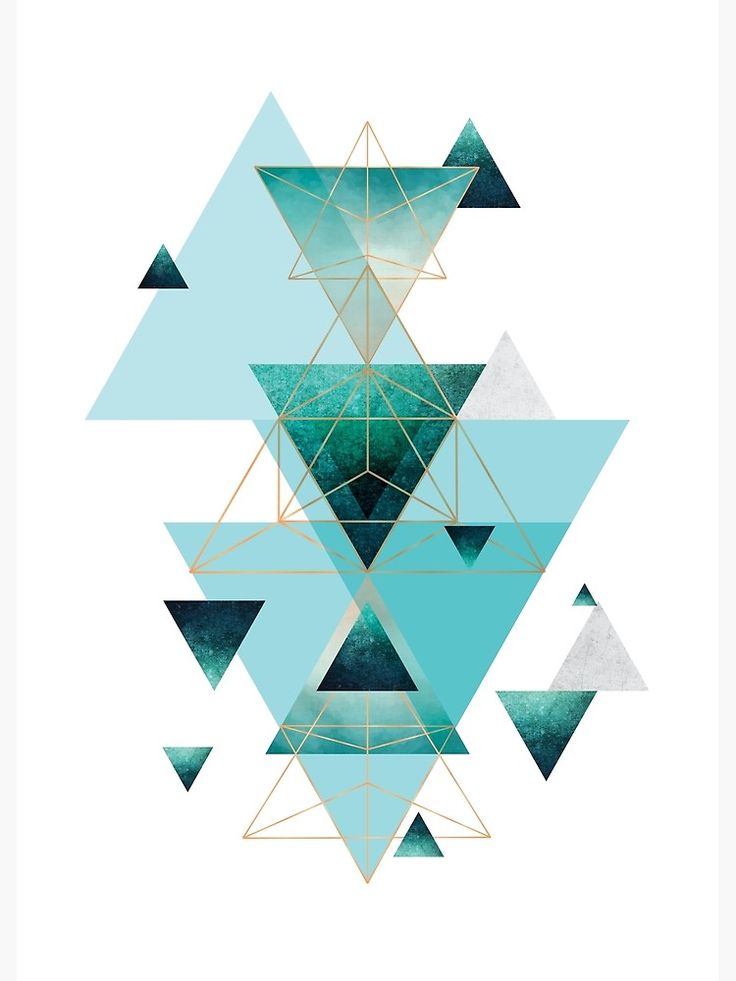 Teal Geometric Wallpapers