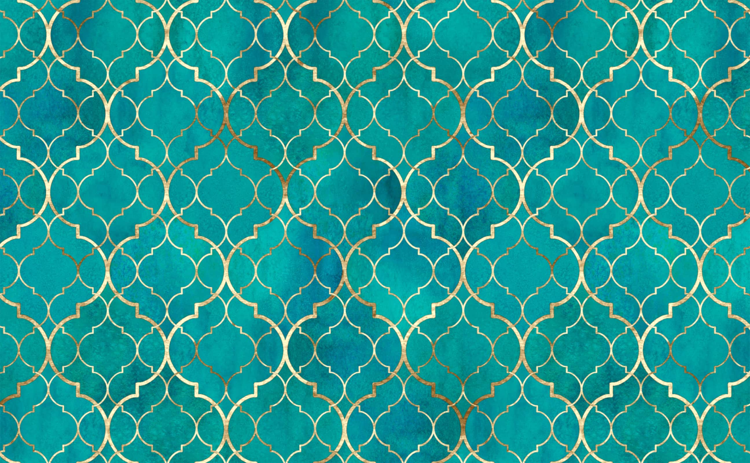 Teal Moroccan Wallpapers