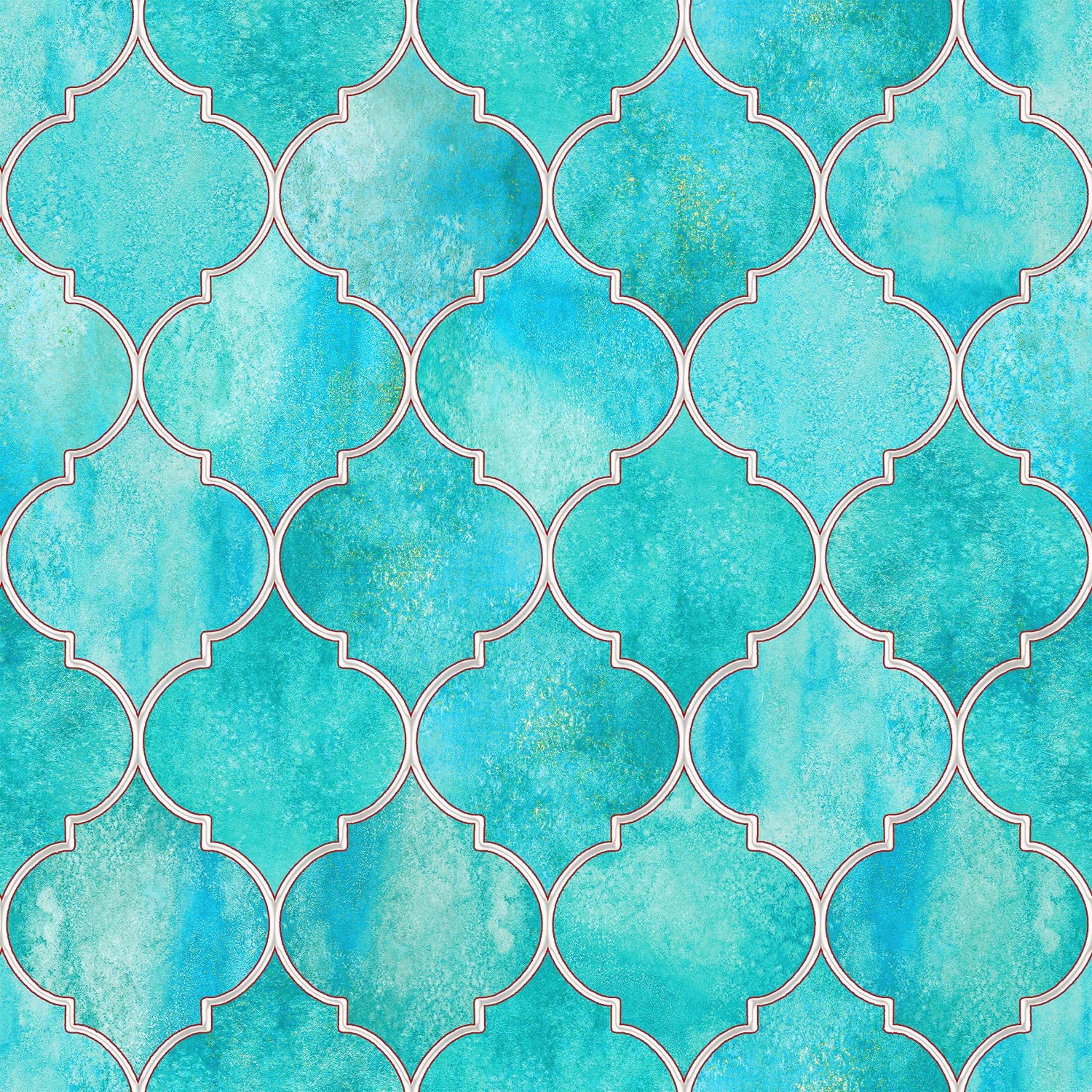 Teal Moroccan Wallpapers