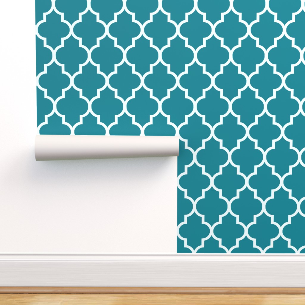 Teal Moroccan Wallpapers