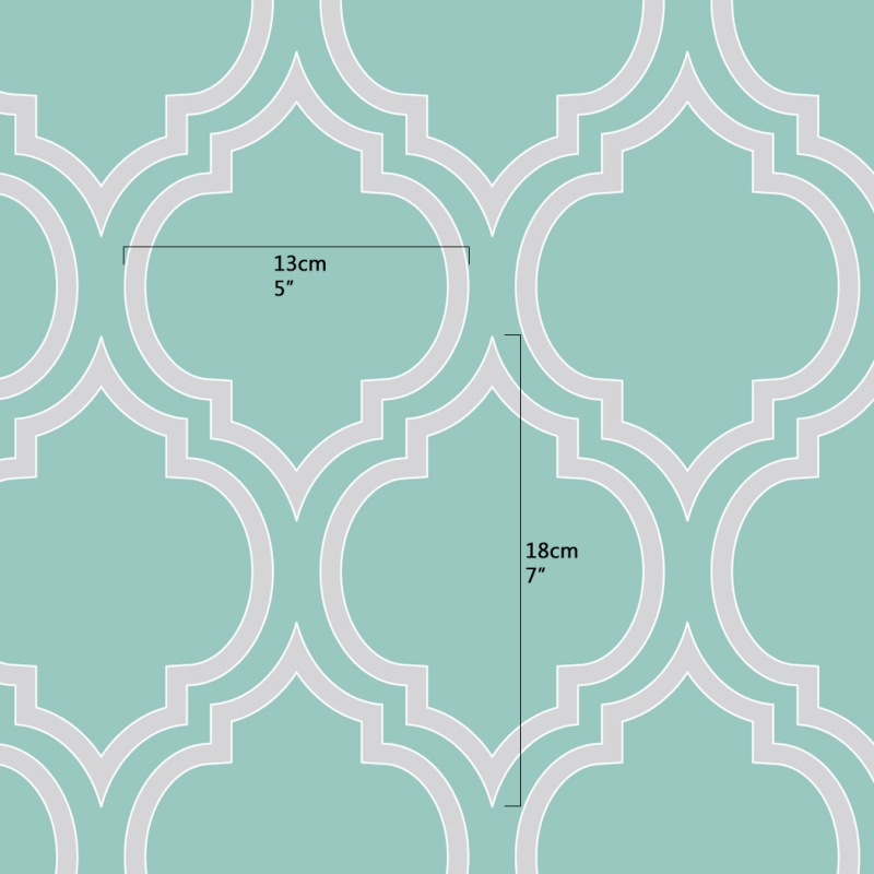 Teal Moroccan Wallpapers