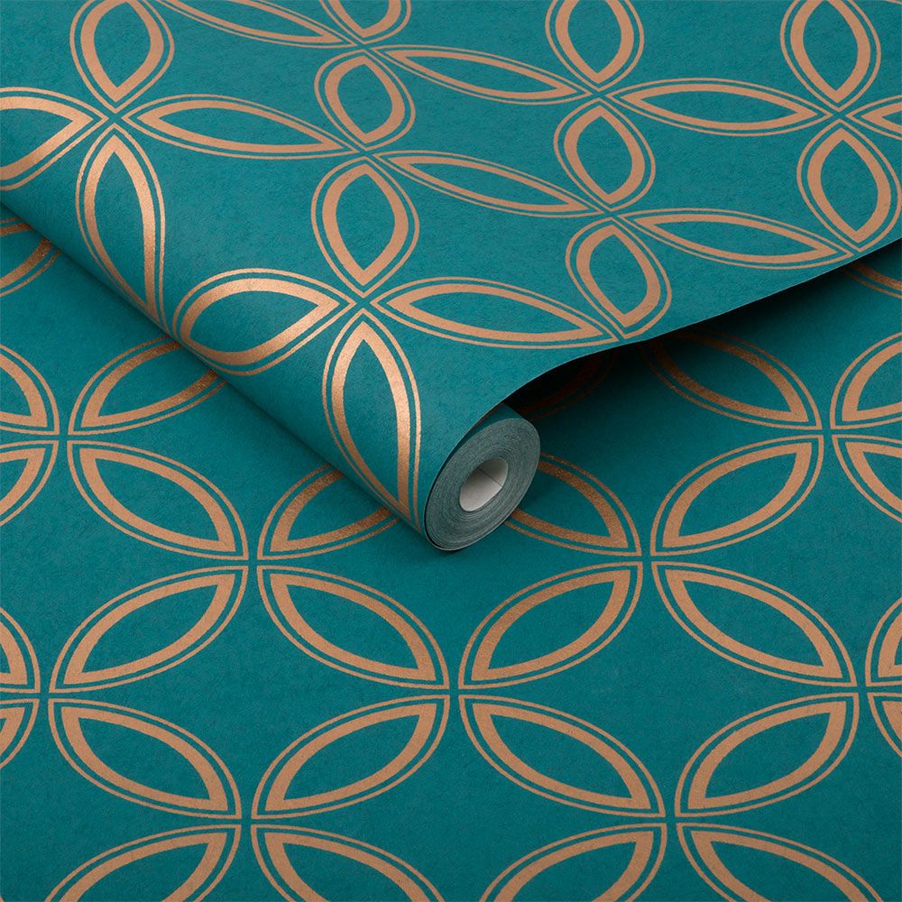 Teal Moroccan Wallpapers