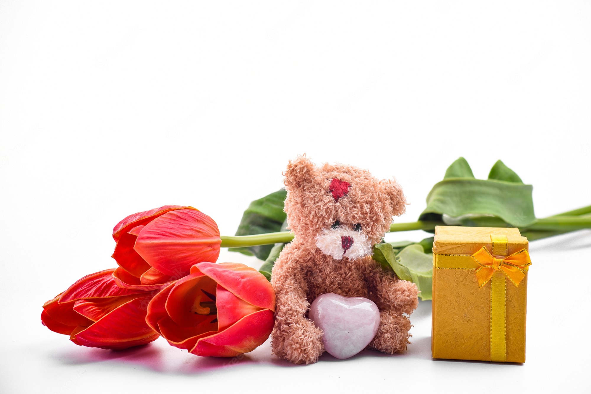 Teddy Bear And Flower Wallpapers