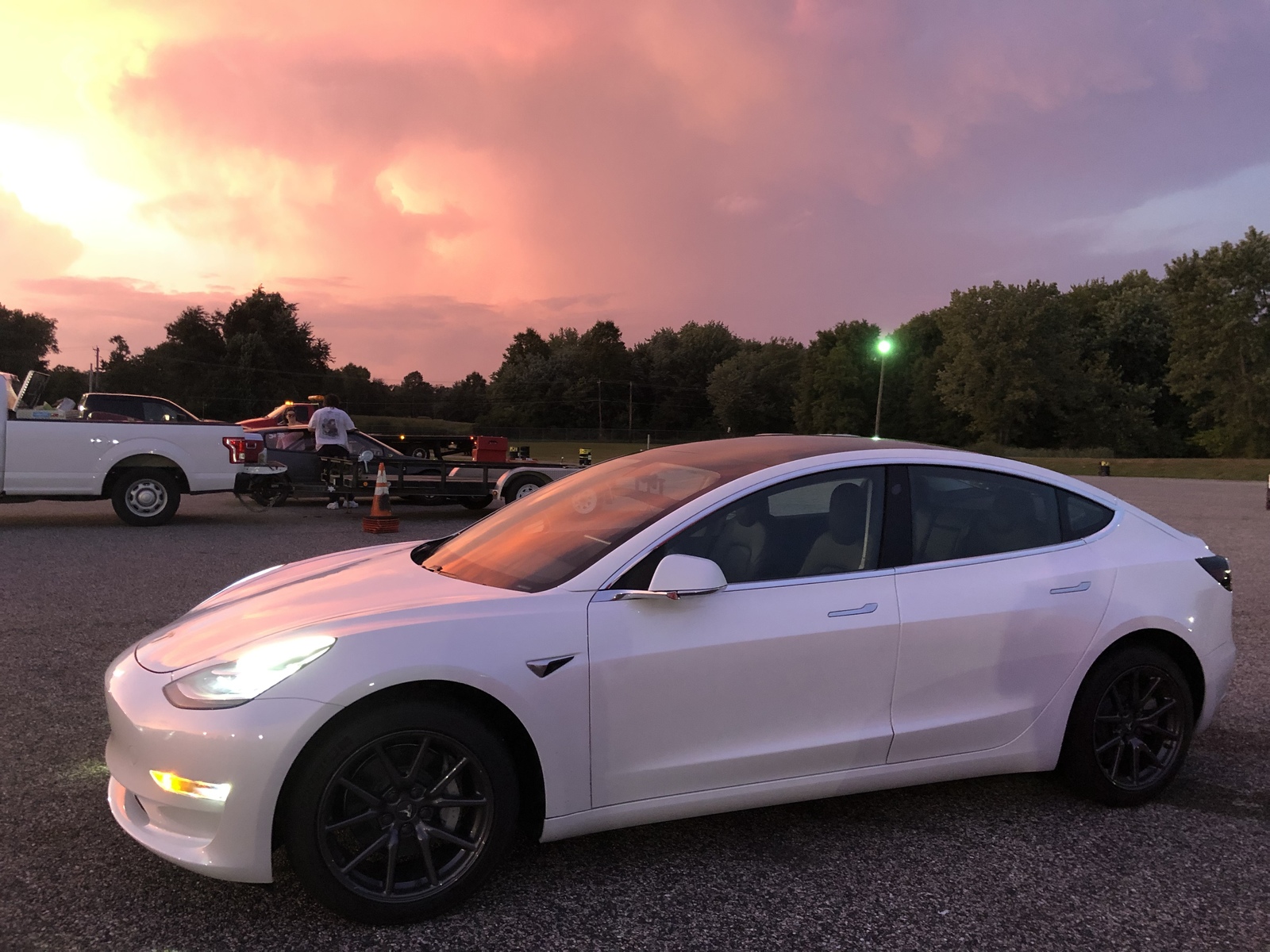 Tesla Model 3 White Wallpapers