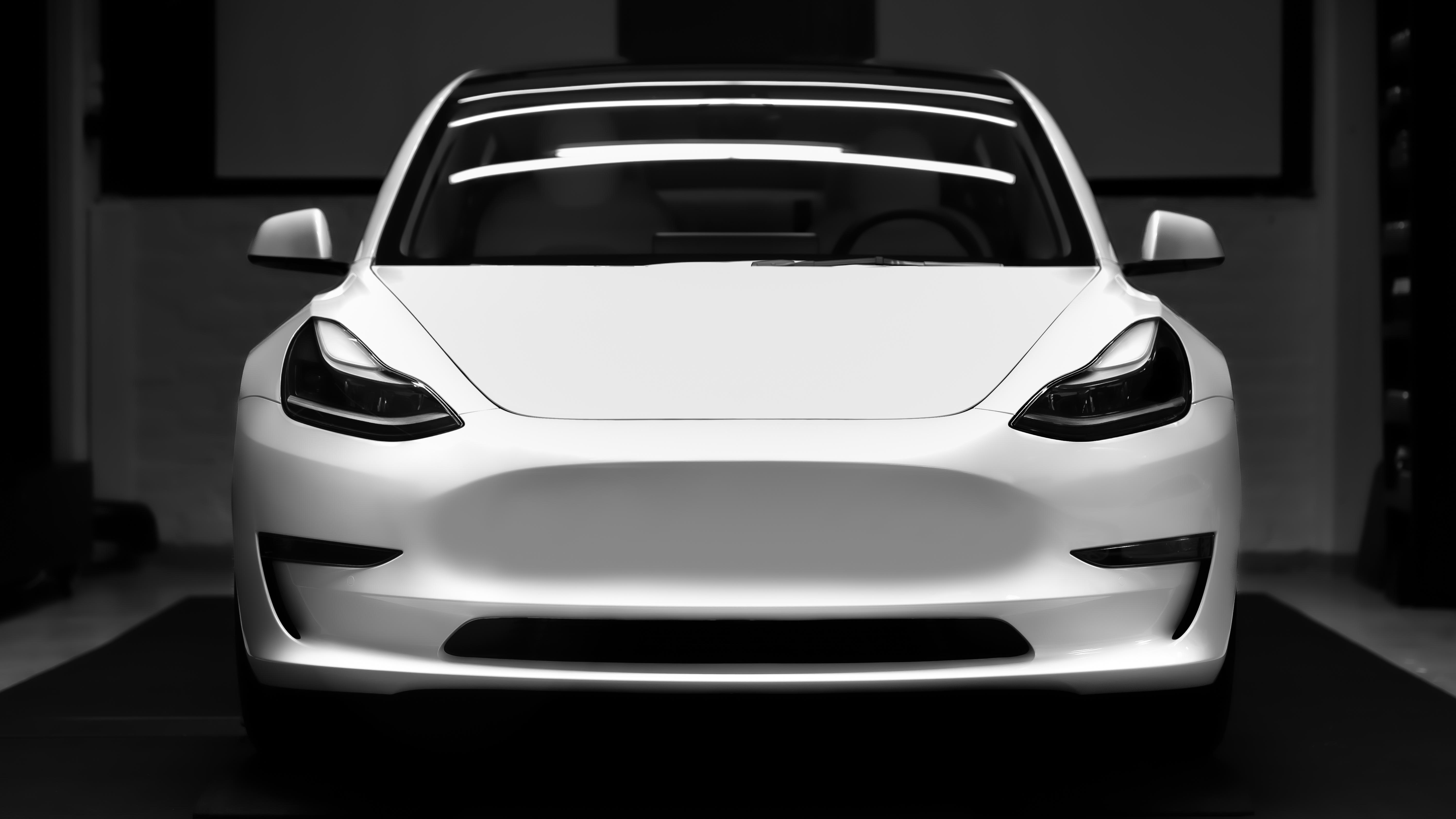 Tesla Model 3 White Wallpapers