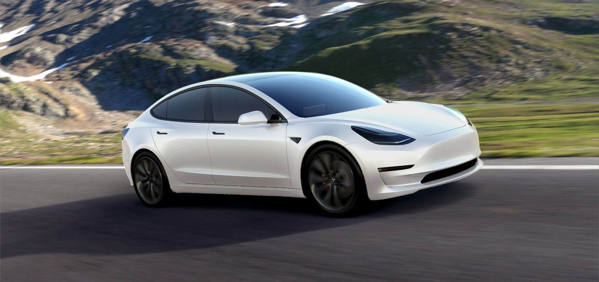 Tesla Model 3 White Wallpapers