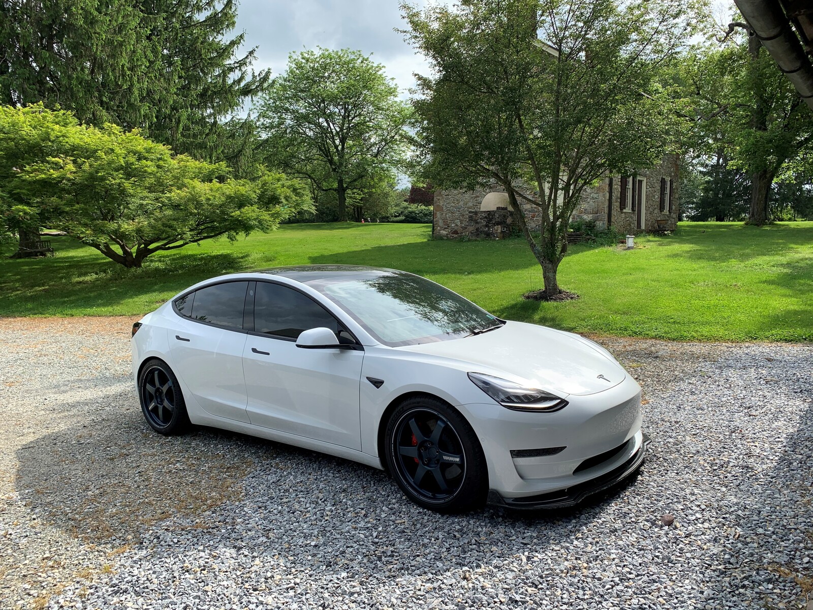 Tesla Model 3 White Wallpapers
