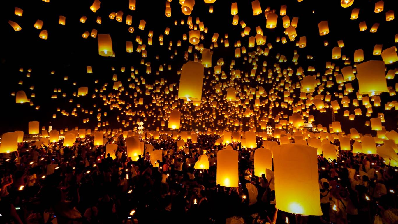 Thai Lantern Festival 2015 Wallpapers