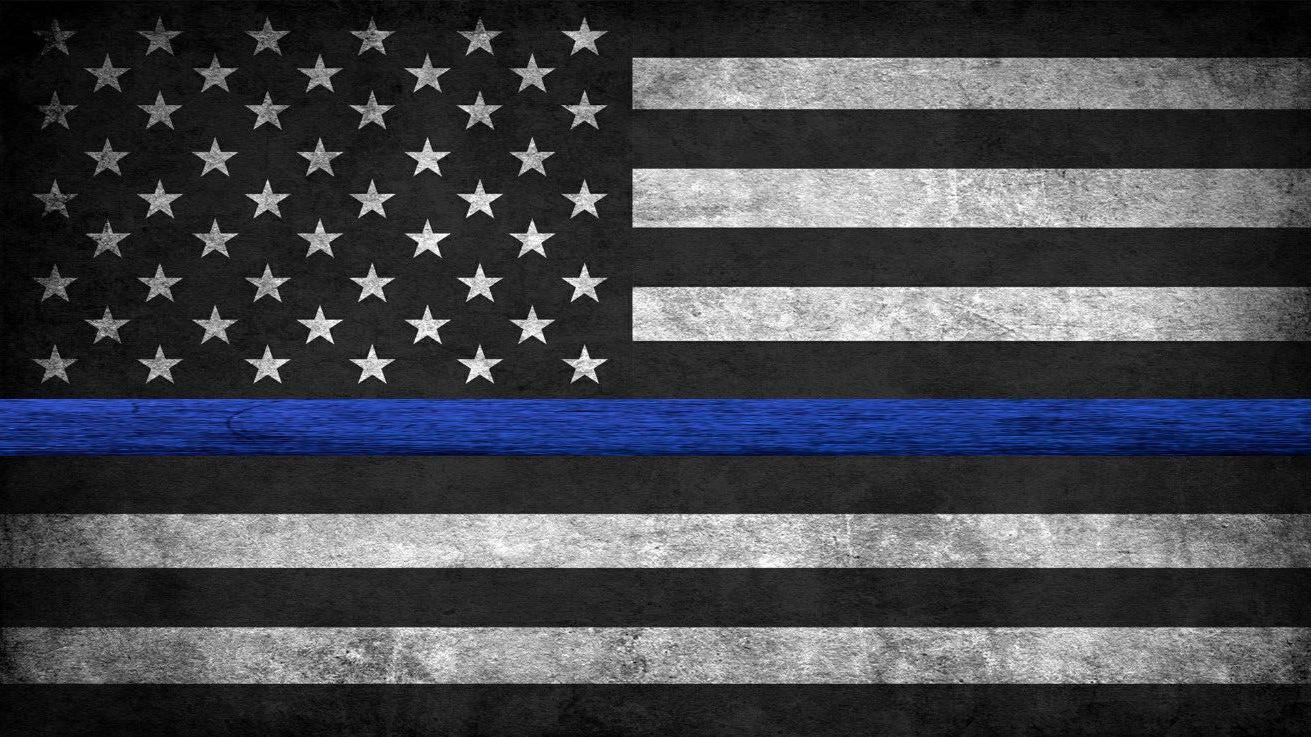 Thin Blue Line American Flag Wallpapers