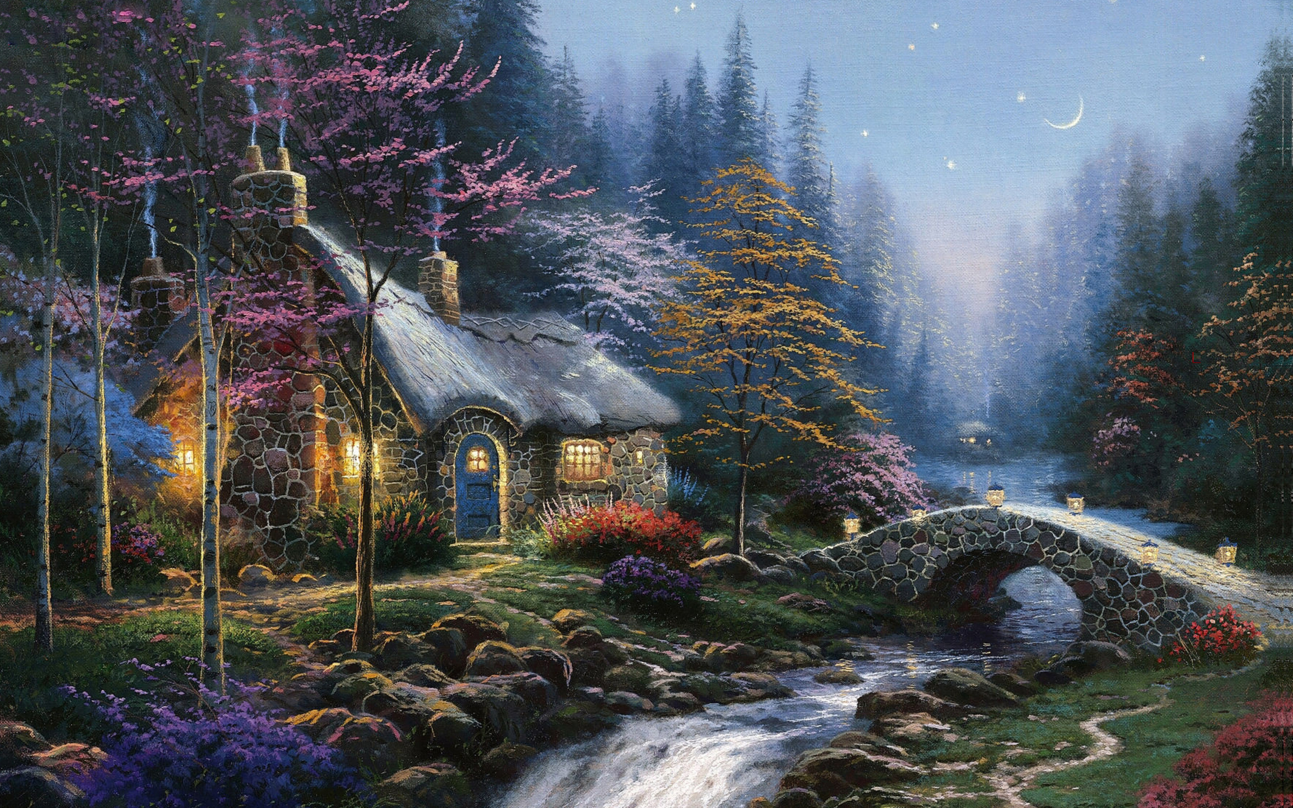 Thomas Kinkade Autumn Wallpapers