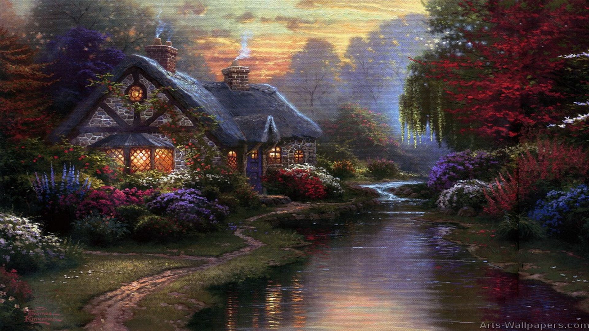 Thomas Kinkade Autumn Wallpapers