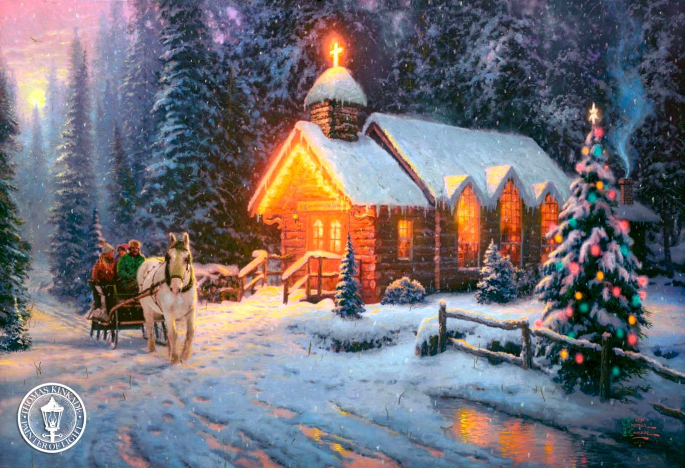 Thomas Kinkade Christmas Wallpapers