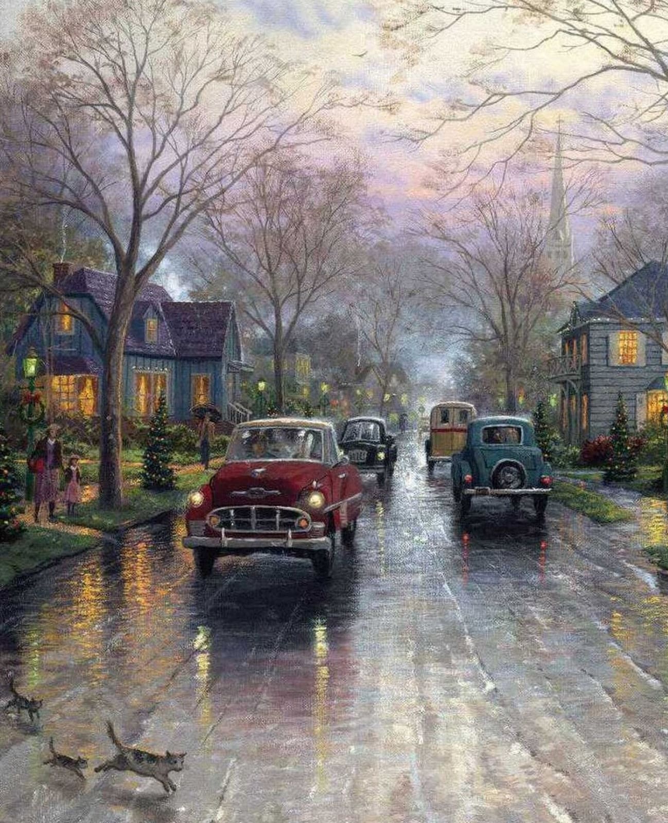 Thomas Kinkade Christmas Wallpapers