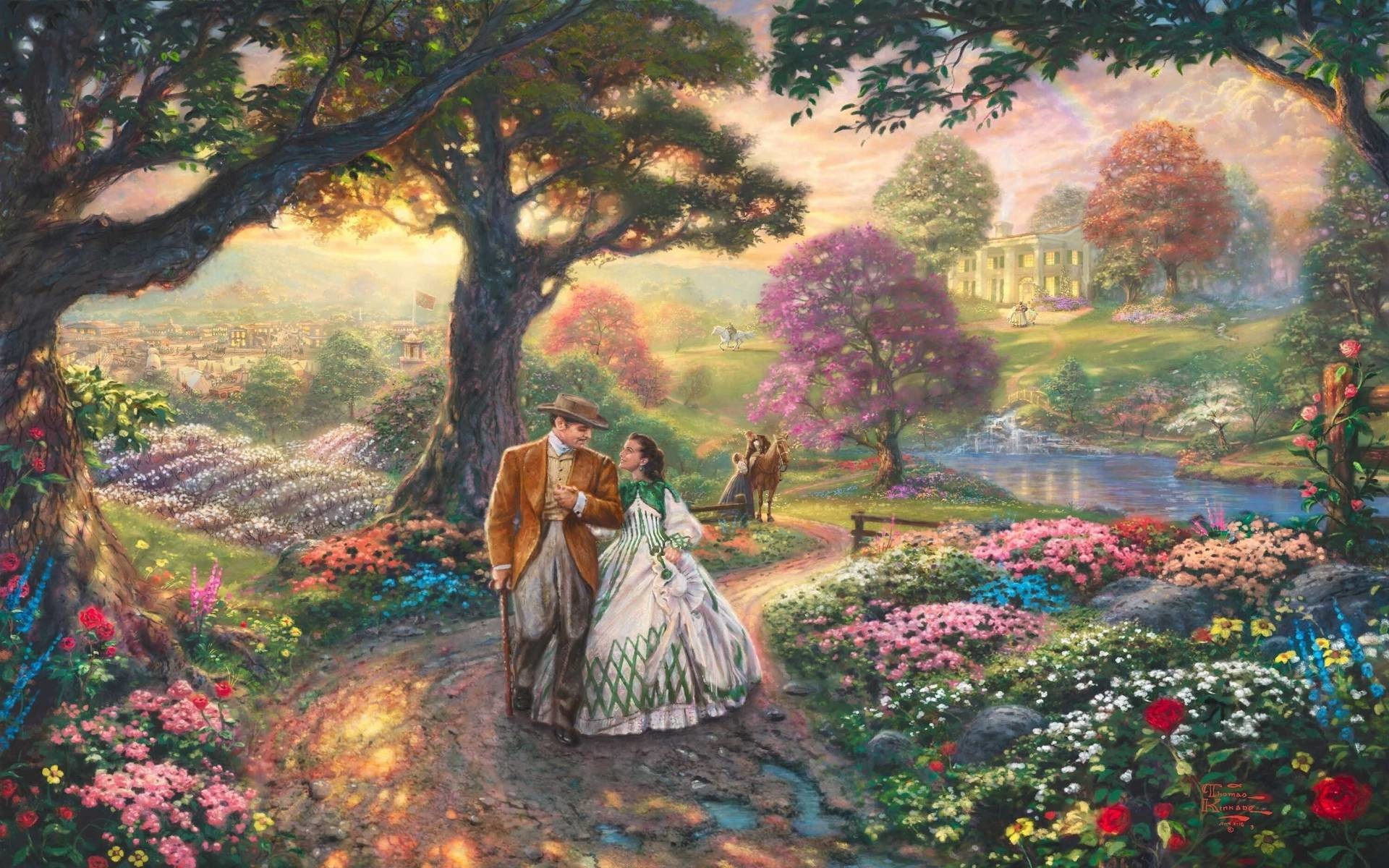 Thomas Kinkade Christmas Wallpapers