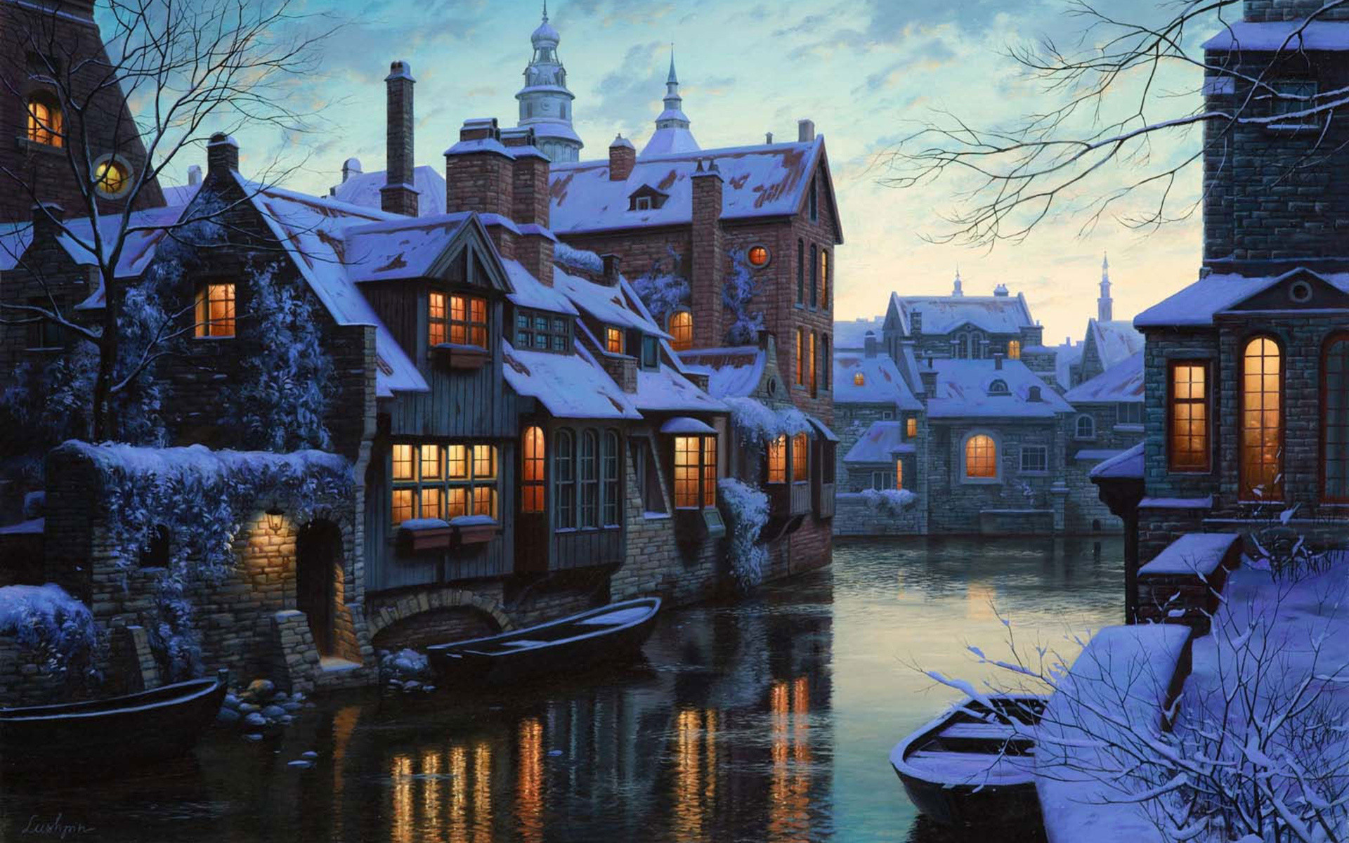 Thomas Kinkade Winter Wallpapers