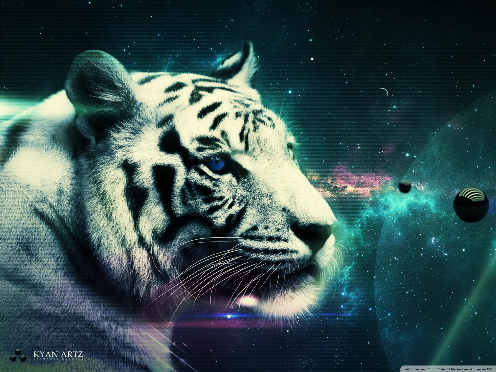 Tiger Galaxy Wallpapers