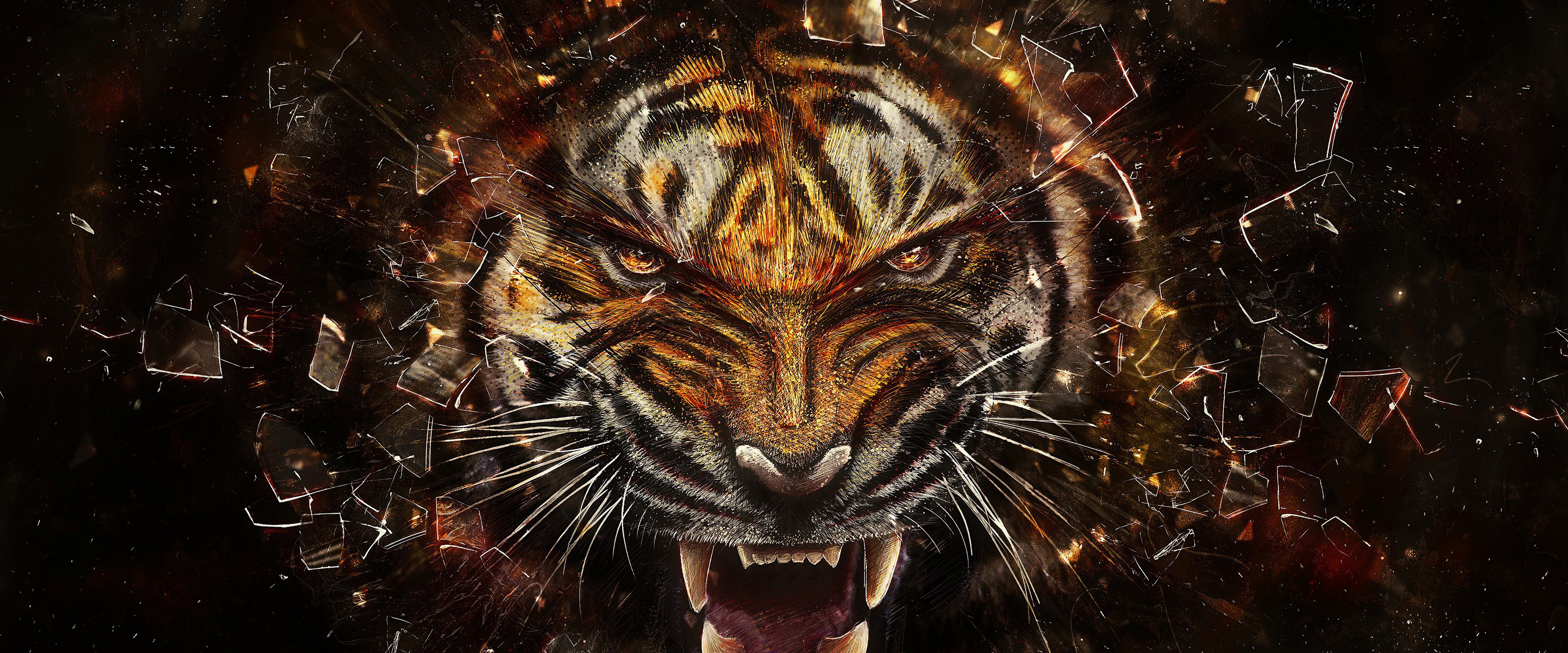 Tiger Roaring Wallpapers