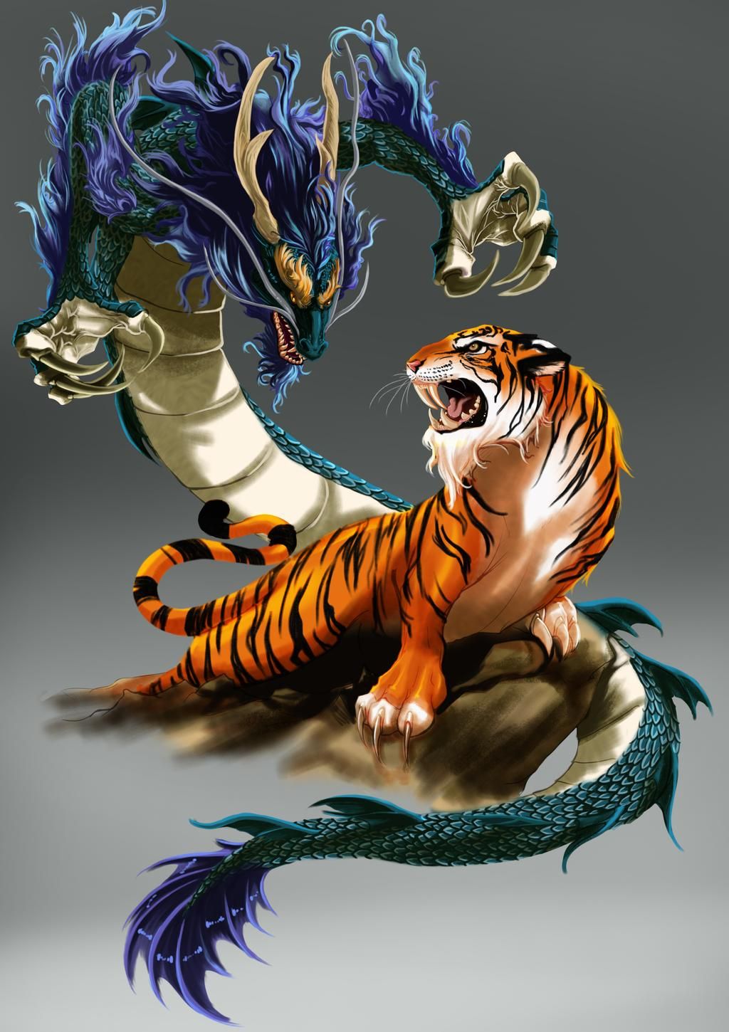 Tiger Vs Dragon Wallpapers