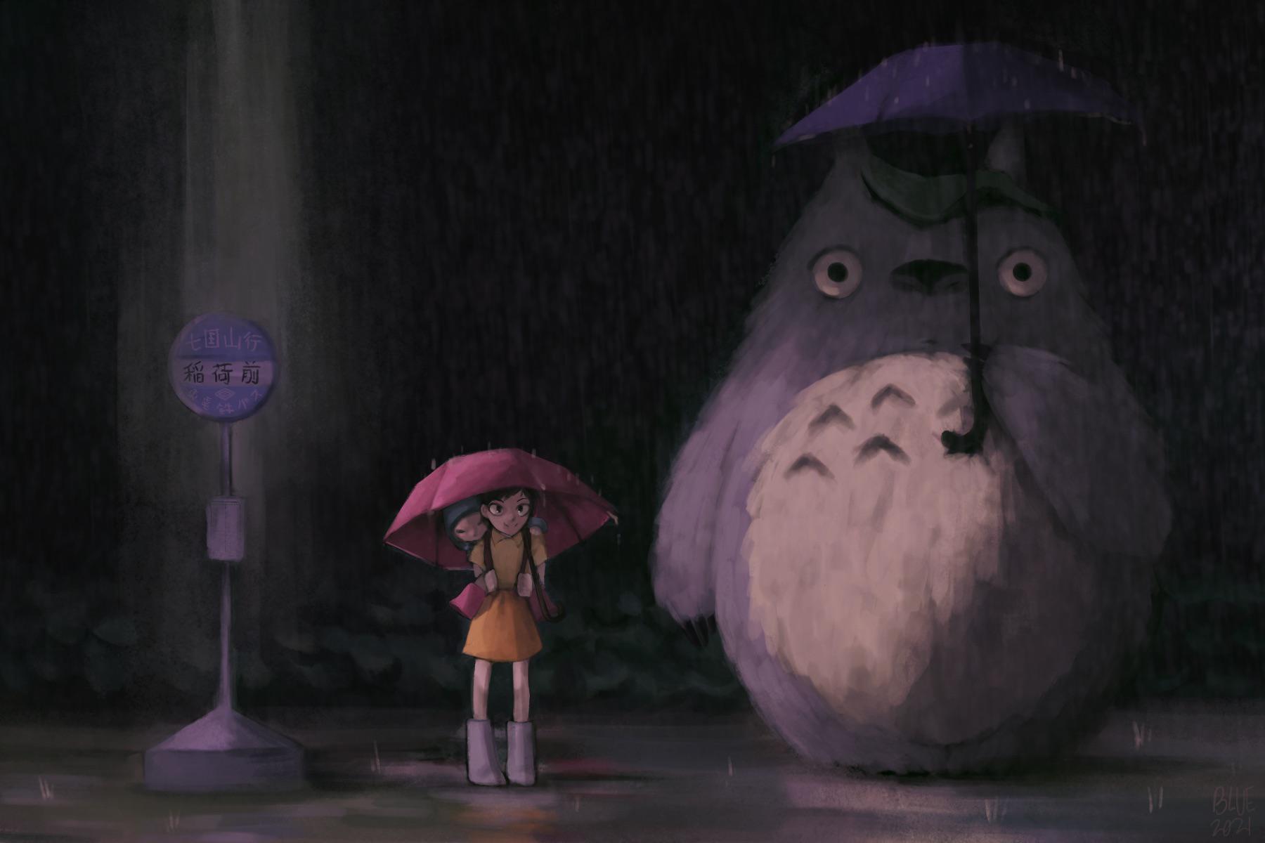 Totoro Bus Stop Wallpapers