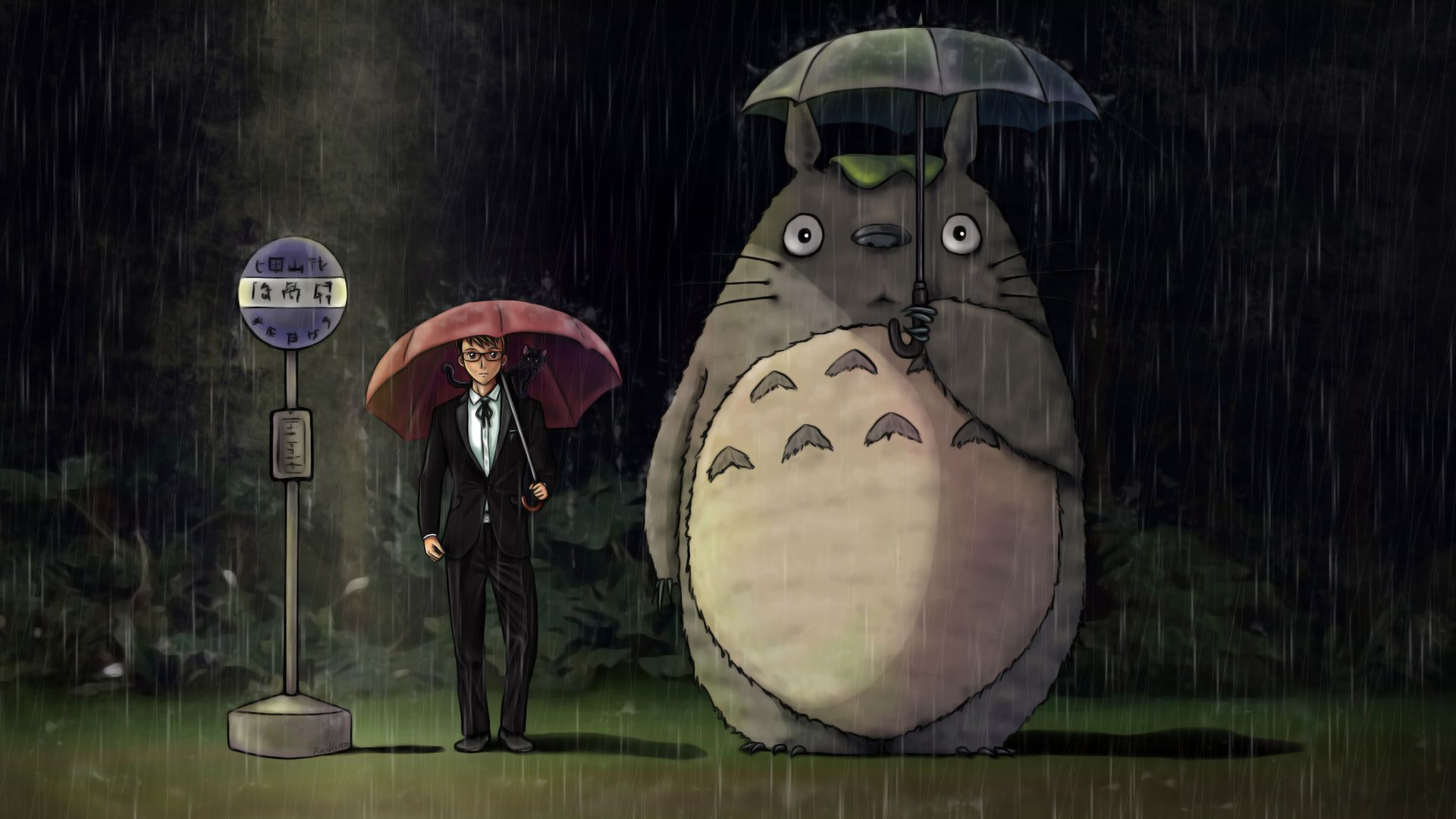Totoro Bus Stop Wallpapers