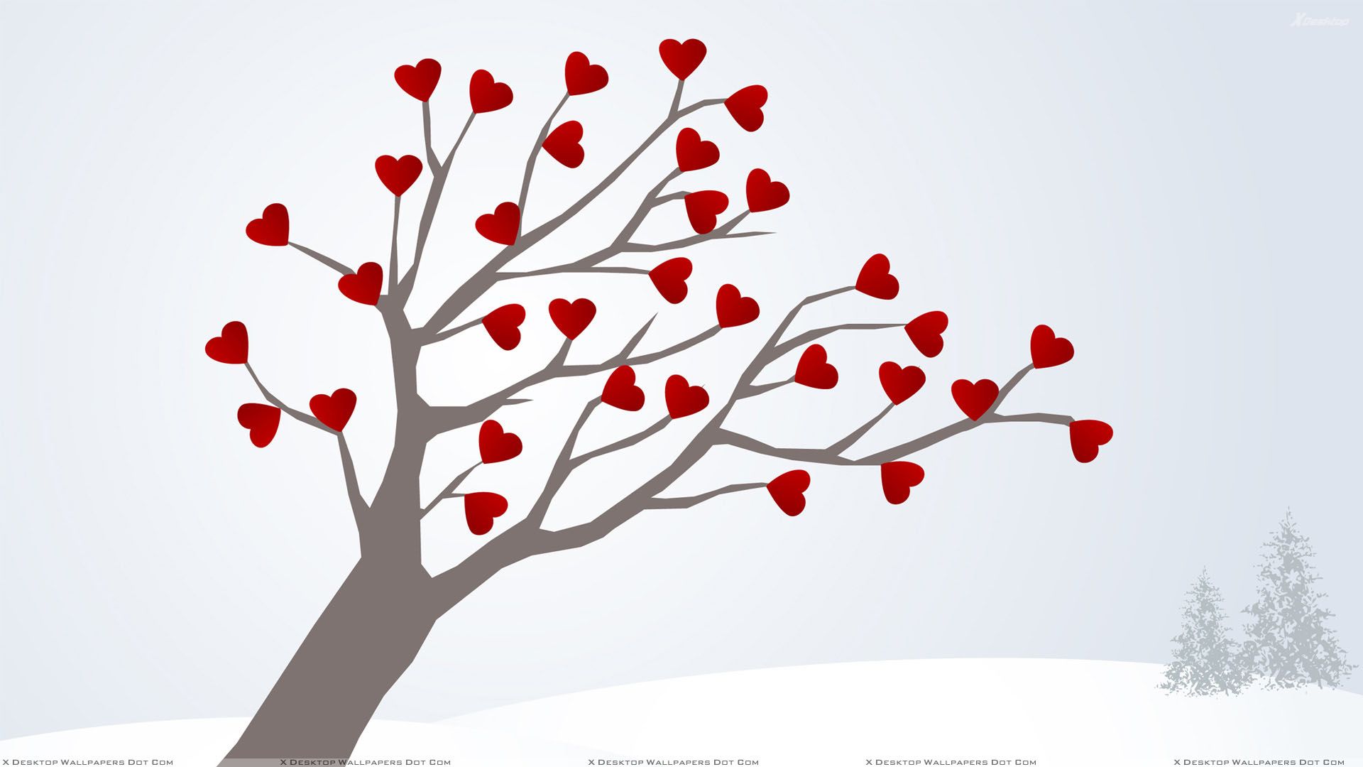 Tree For Love Wallpapers