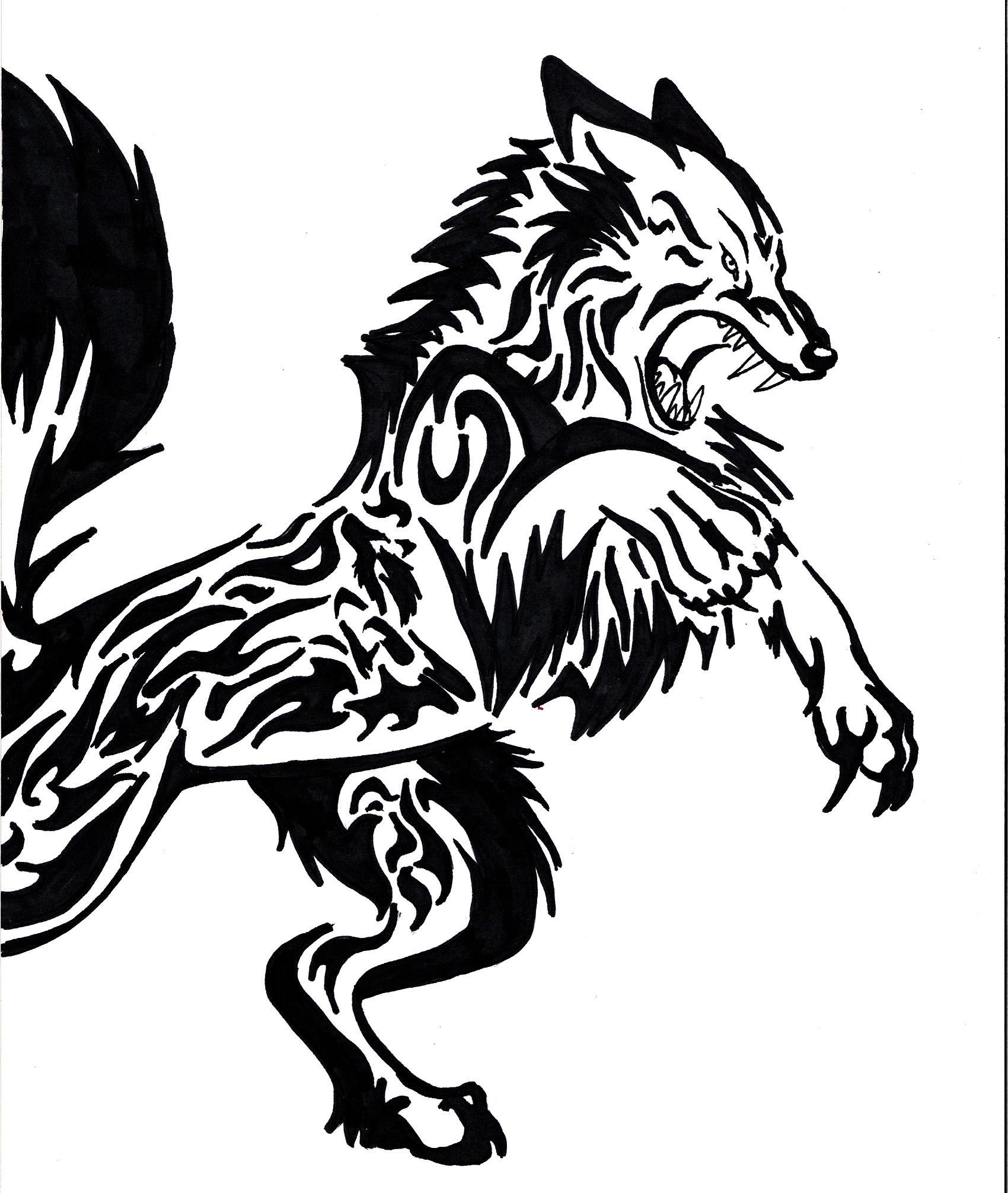 Tribal Wolf Wallpapers