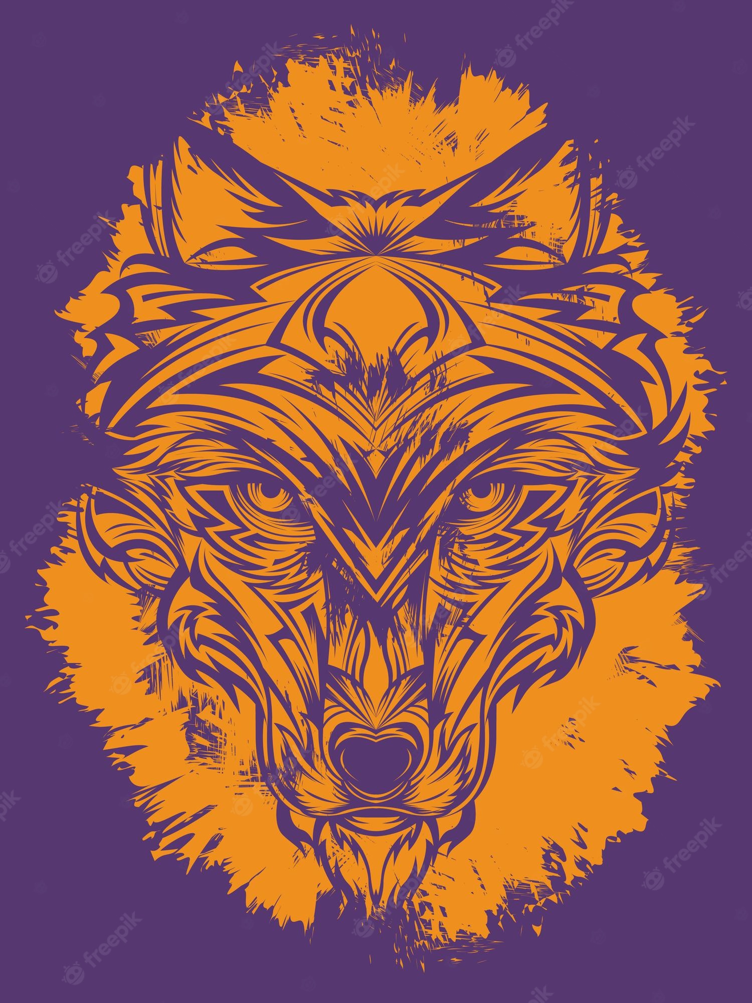 Tribal Wolf Wallpapers