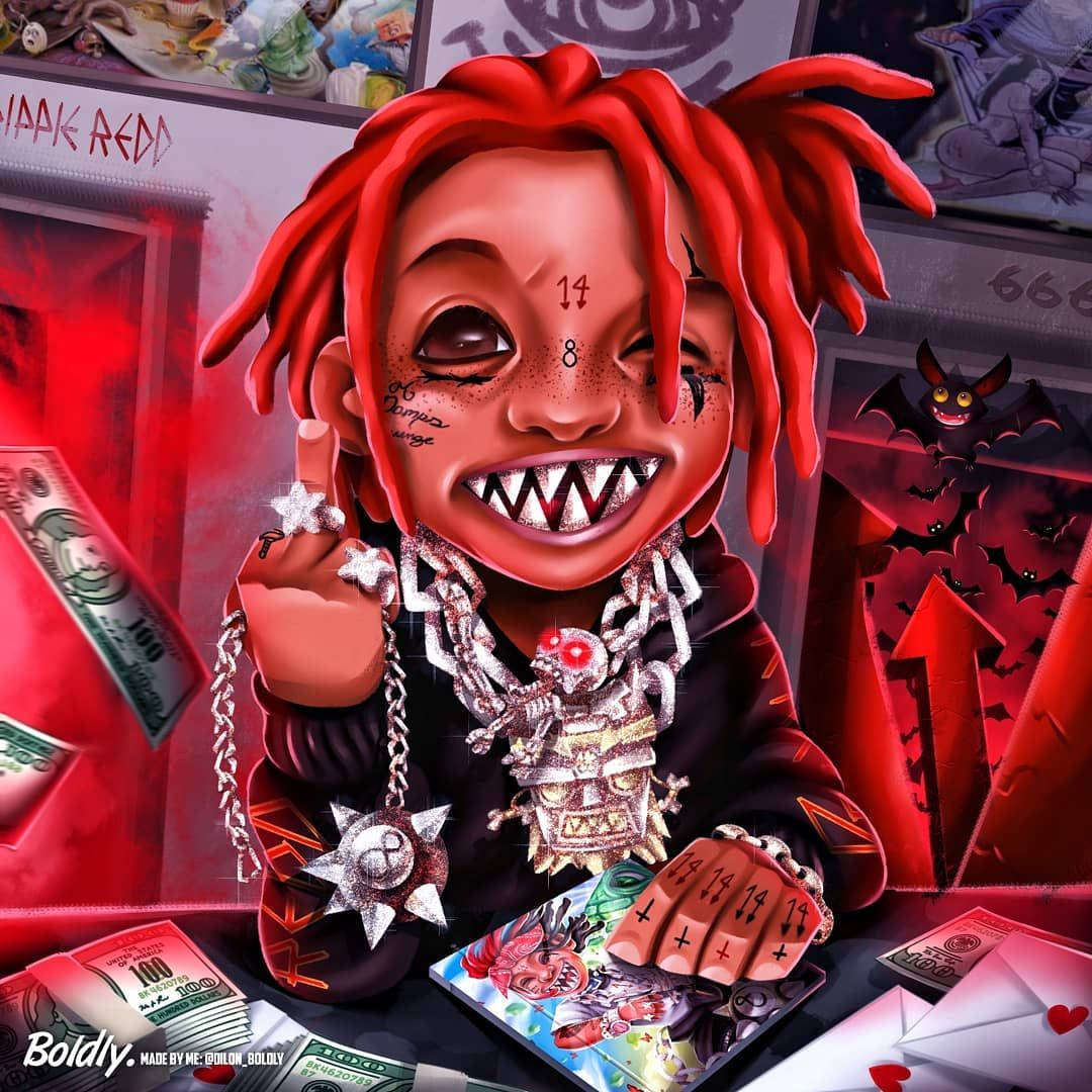 Trippie Redd Cartoon Wallpapers